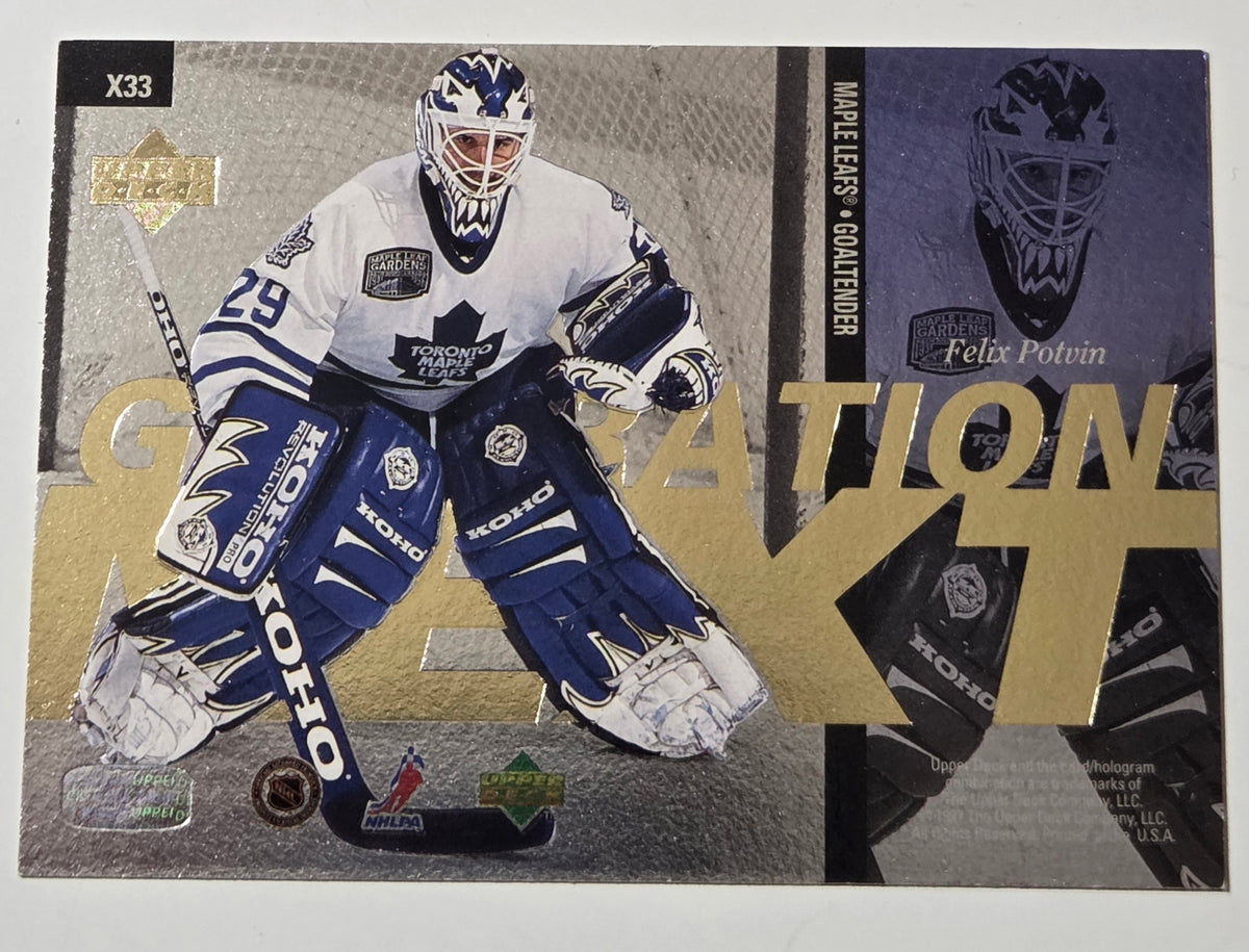 1996-97 Upper Deck Generation Next Felix Potvin Grant Fuhr #X33 image 2