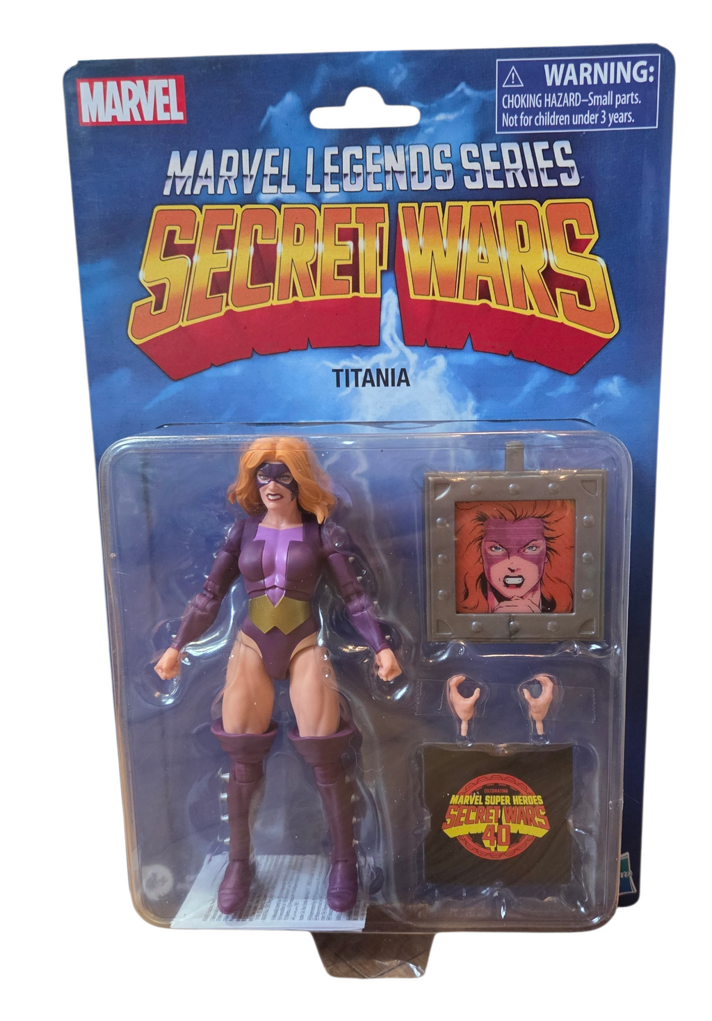 Marvel Legends Titania Secret Wars 40th Anniversary Retro Card Figure