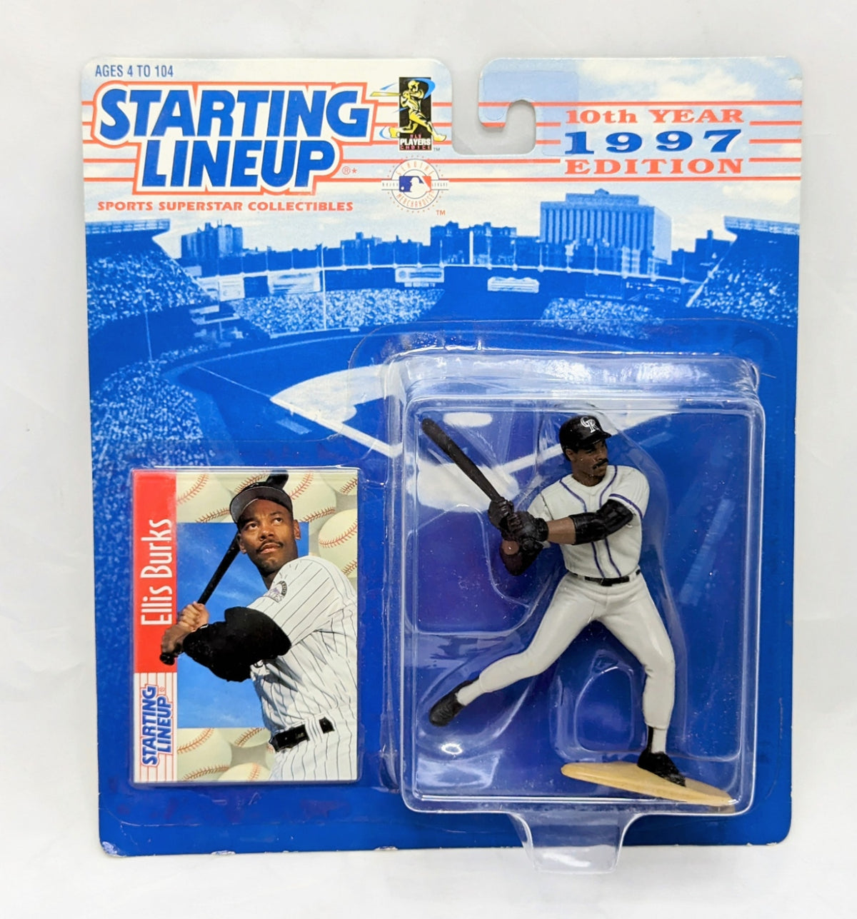 1996 Starting Lineup Ellis Burks Colorado Rockies Baseball Figure