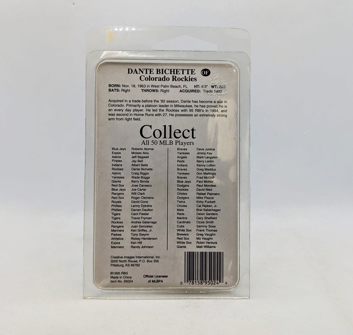 1995 Micro Stars Collectors Edition Dante Bichette Colorado Rockies Figure image 2