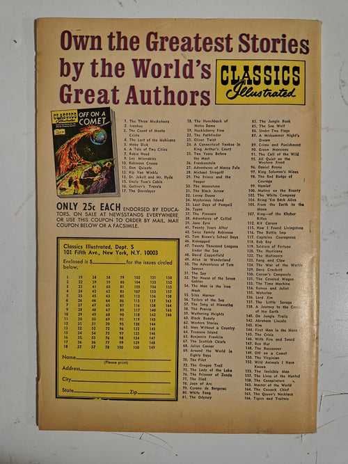 1968 Gilberton Classics Illustrated #165 The Queen's Necklace Alexandre Dumas image 2