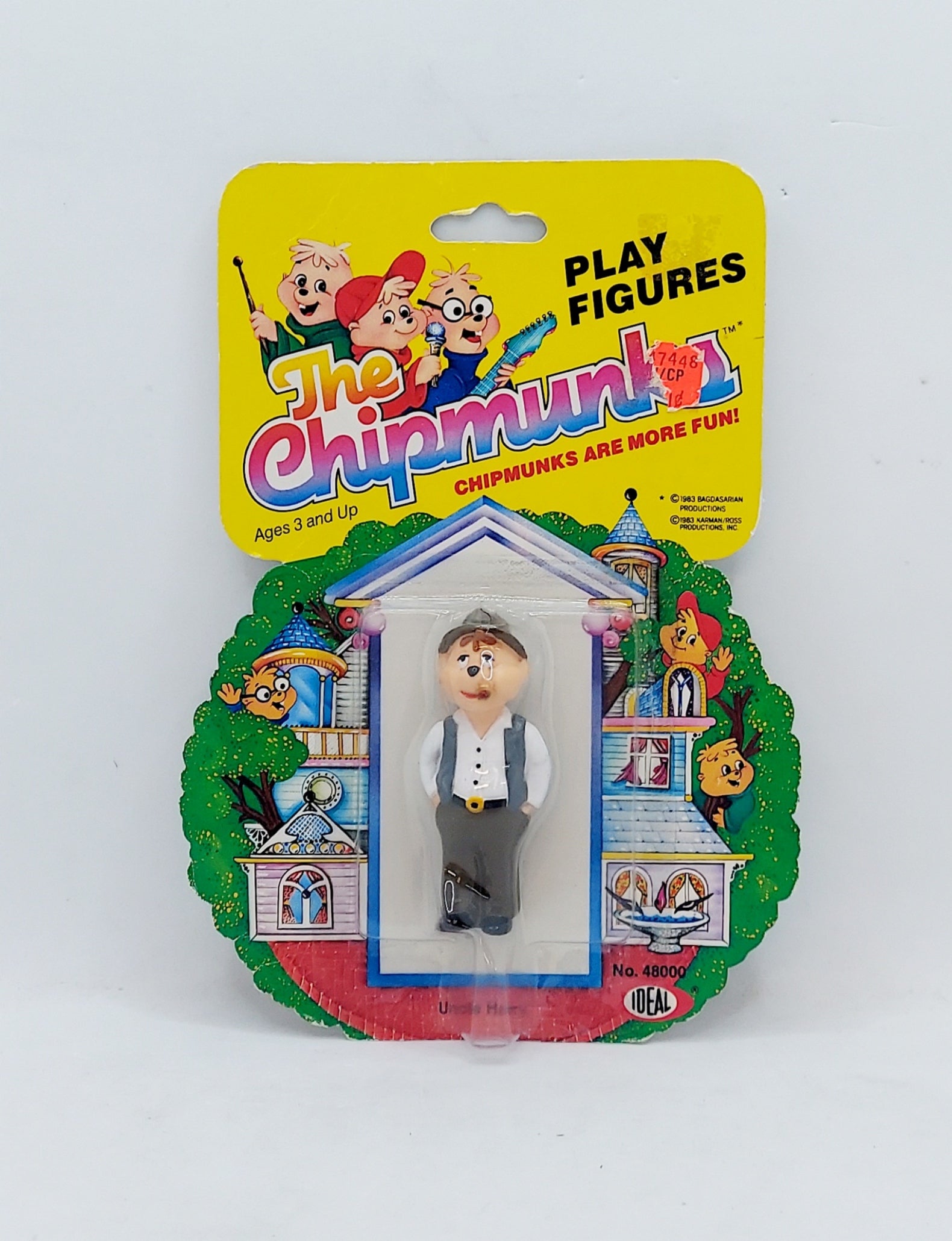 1983 Ideal Alvin & the Chipmunks Figure 3” Uncle Harry