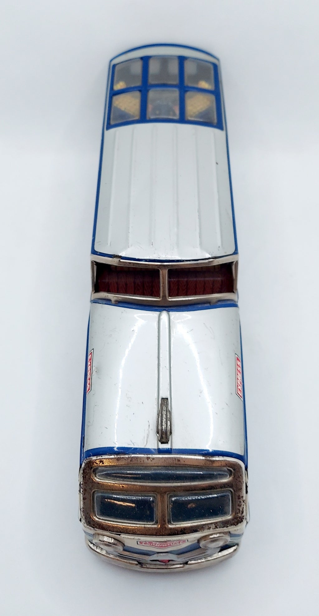1950s/60s Nomura TN Continental Express #7 Tin Litho 156230 Friction Bus image 4