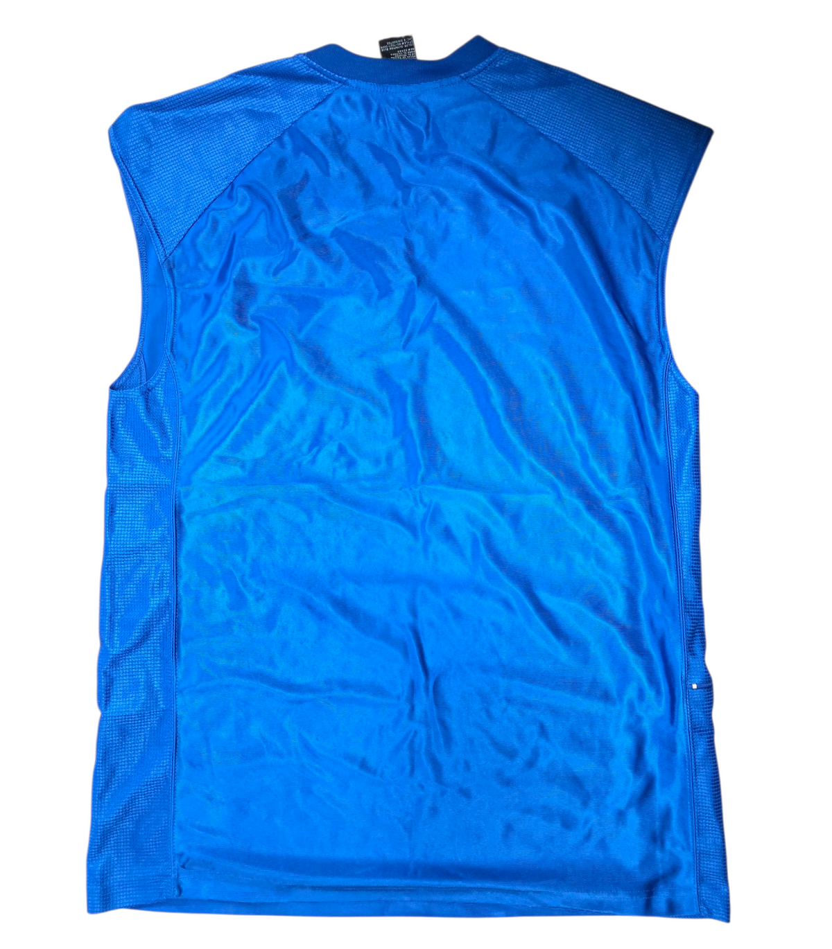 Y2K Starter Activewear Tank Top Basketball Jersey w/ Pocket Olympian Blue Medium image 2