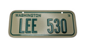 1978 Wheaties Cereal Washington State Metal Mini Bike License Plate LEE530