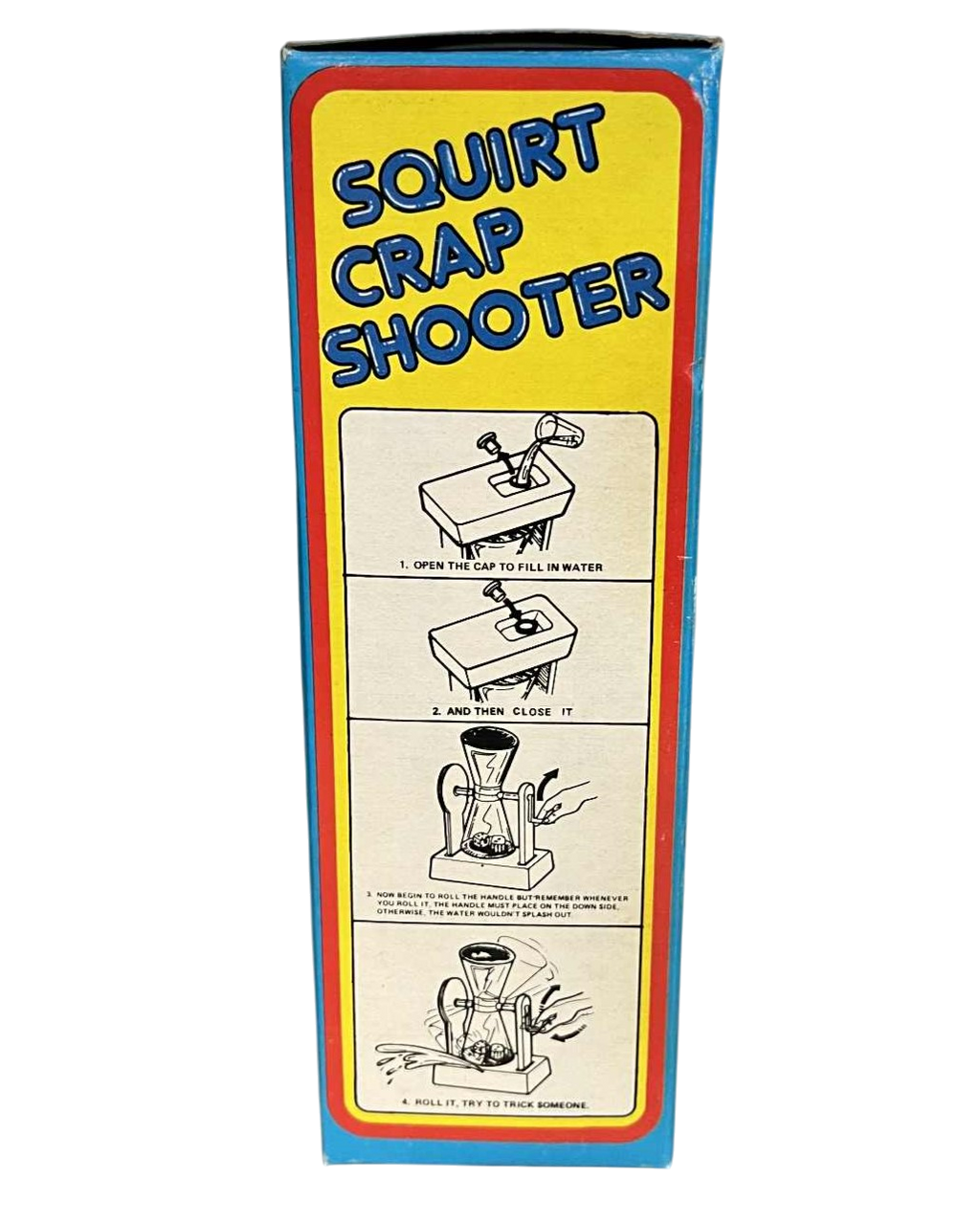 1982 Nadel & Sons Novelty Crap Shooter Squirts Water When You Turn the Handle image 4