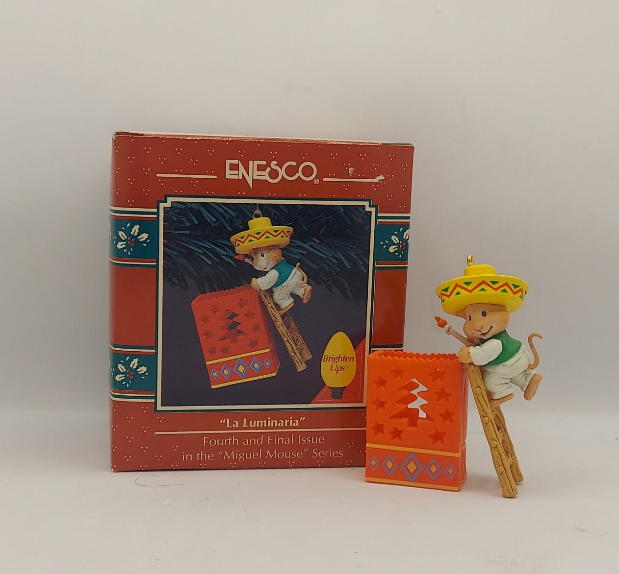 1993 Enesco Fourth in Miquel Mouse Series La Luminaria Christmas Ornament