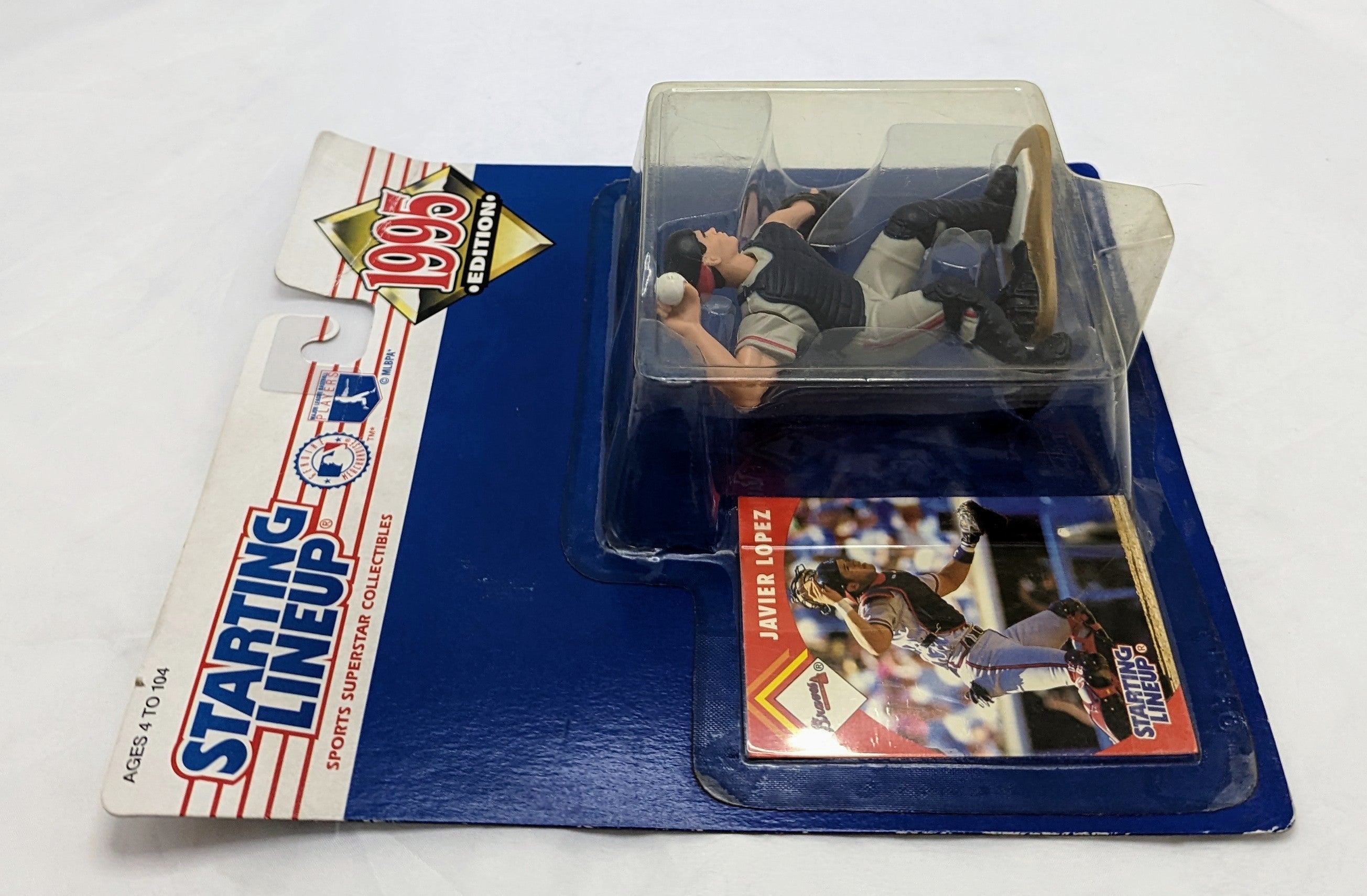 1995 Kenner Starting Lineup Javier Lopez Atlanta Braves Figure image 3