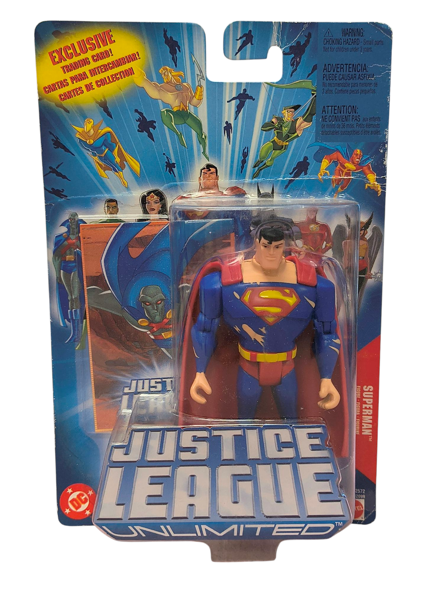 2004 Mattel DC Comics Justice League Unlimited Superman Battle Ravaged Figure