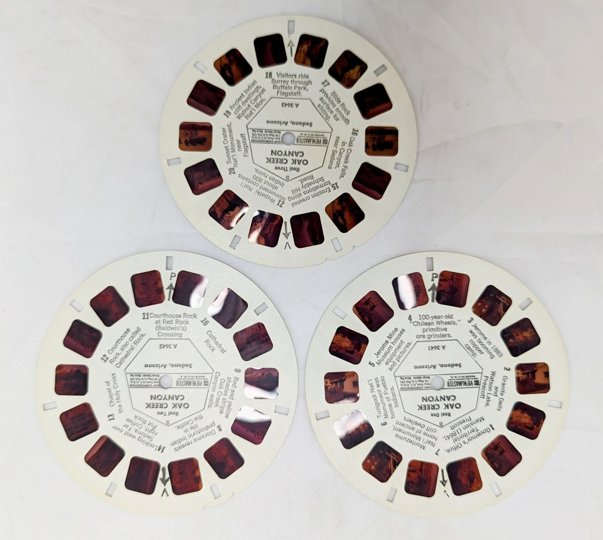 Vintage View-Master Oak Creek Canyon Arizona 3 Reel Pack image 4