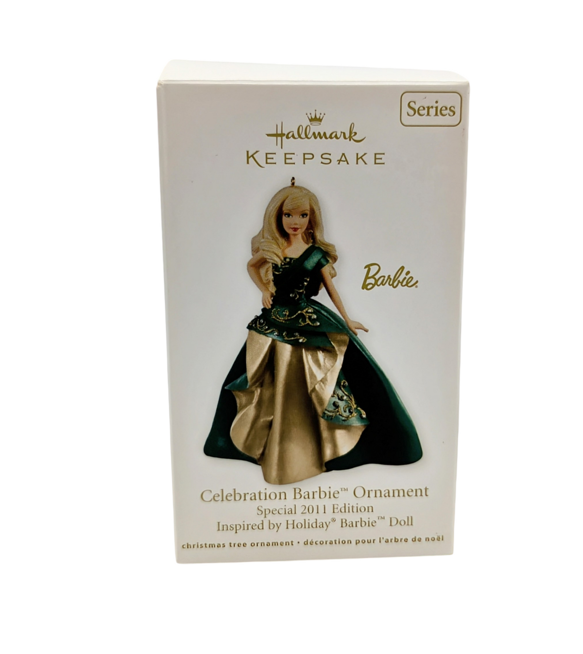 2010 Hallmark Keepsake SE 12th In Series Celebration Barbie Christmas Ornament