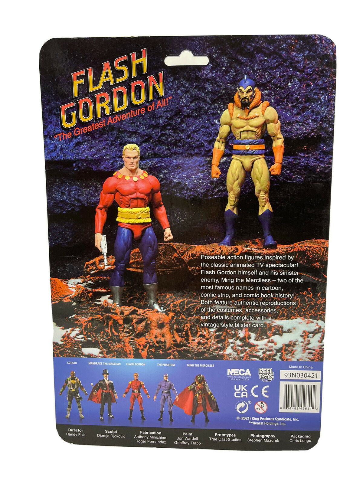 NECA Flash Gordon MING the Merciless Carded 8" Action Figure image 3