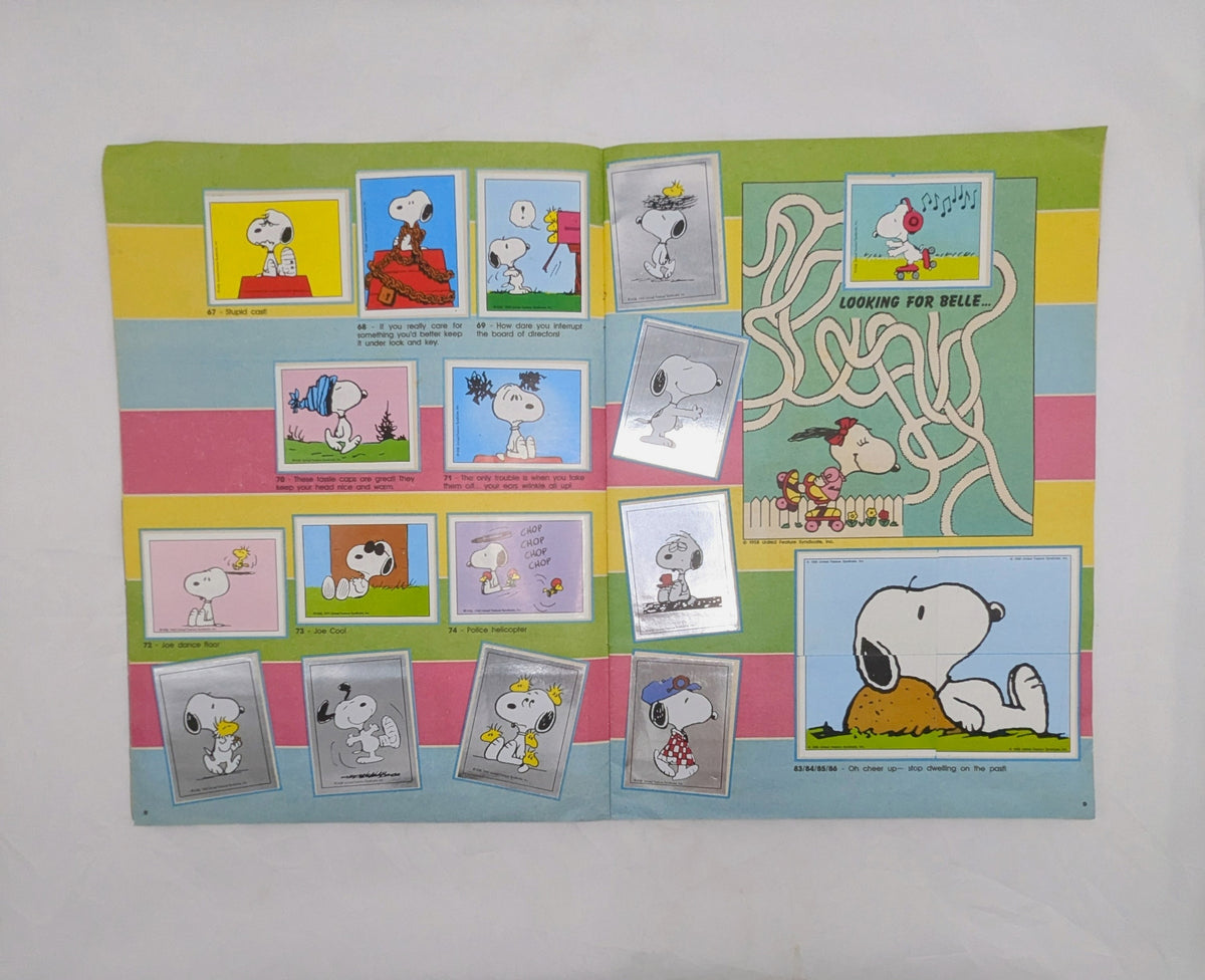 1986 Panini Peanuts I Love Snoppy Sticker Album - Complete image 8