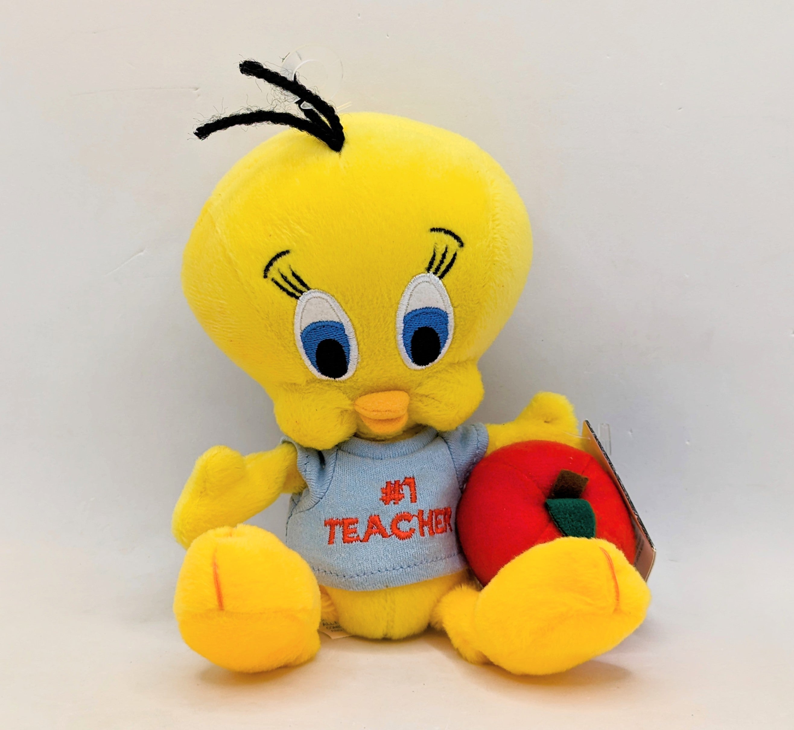 2001 Looney Tunes #1 Teacher Tweety Bean Bag Plush 8"