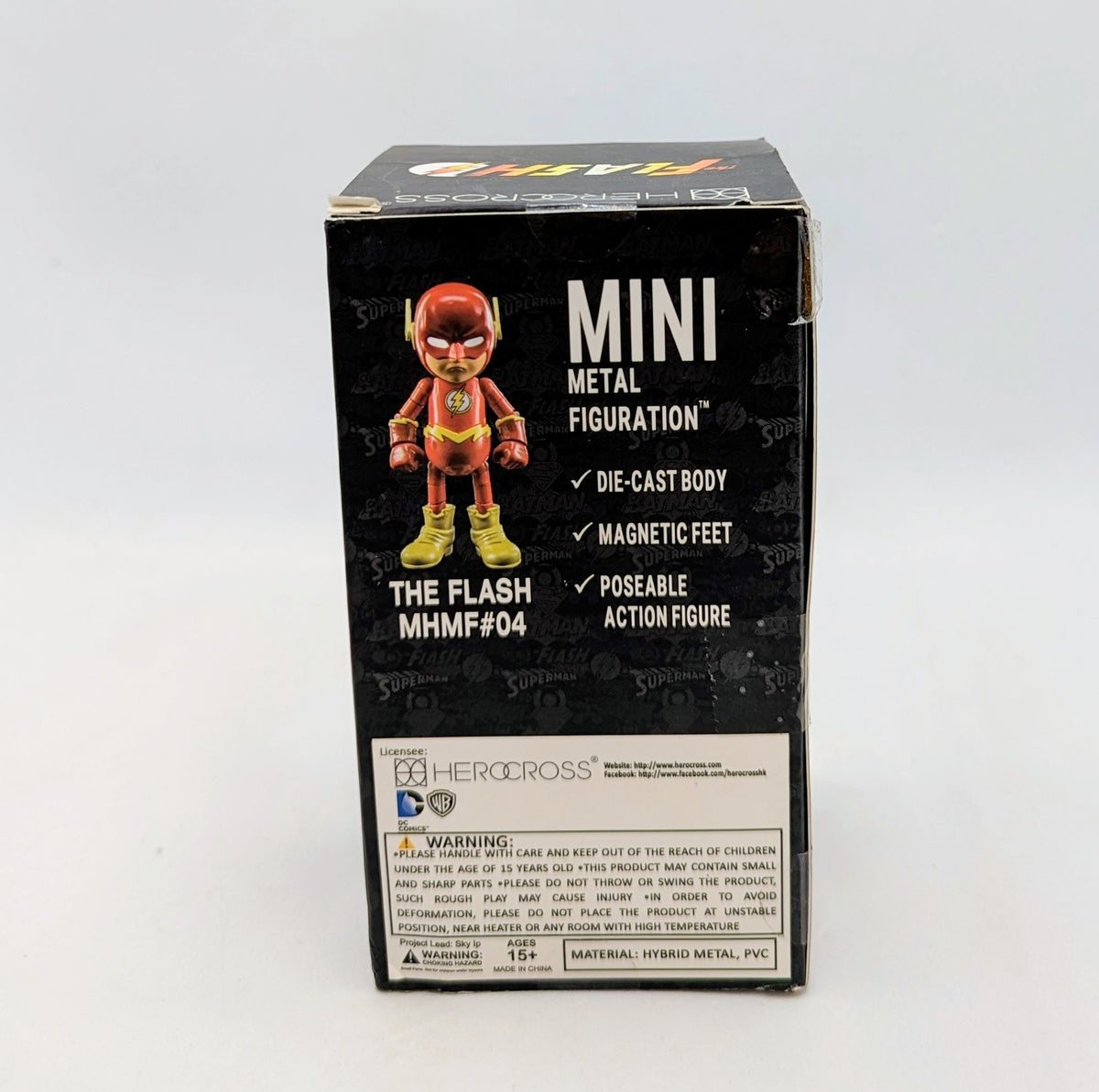 Herocross DC Comics Mini HMF #04 Justice League The Flash Hybrid Metal Figure image 2