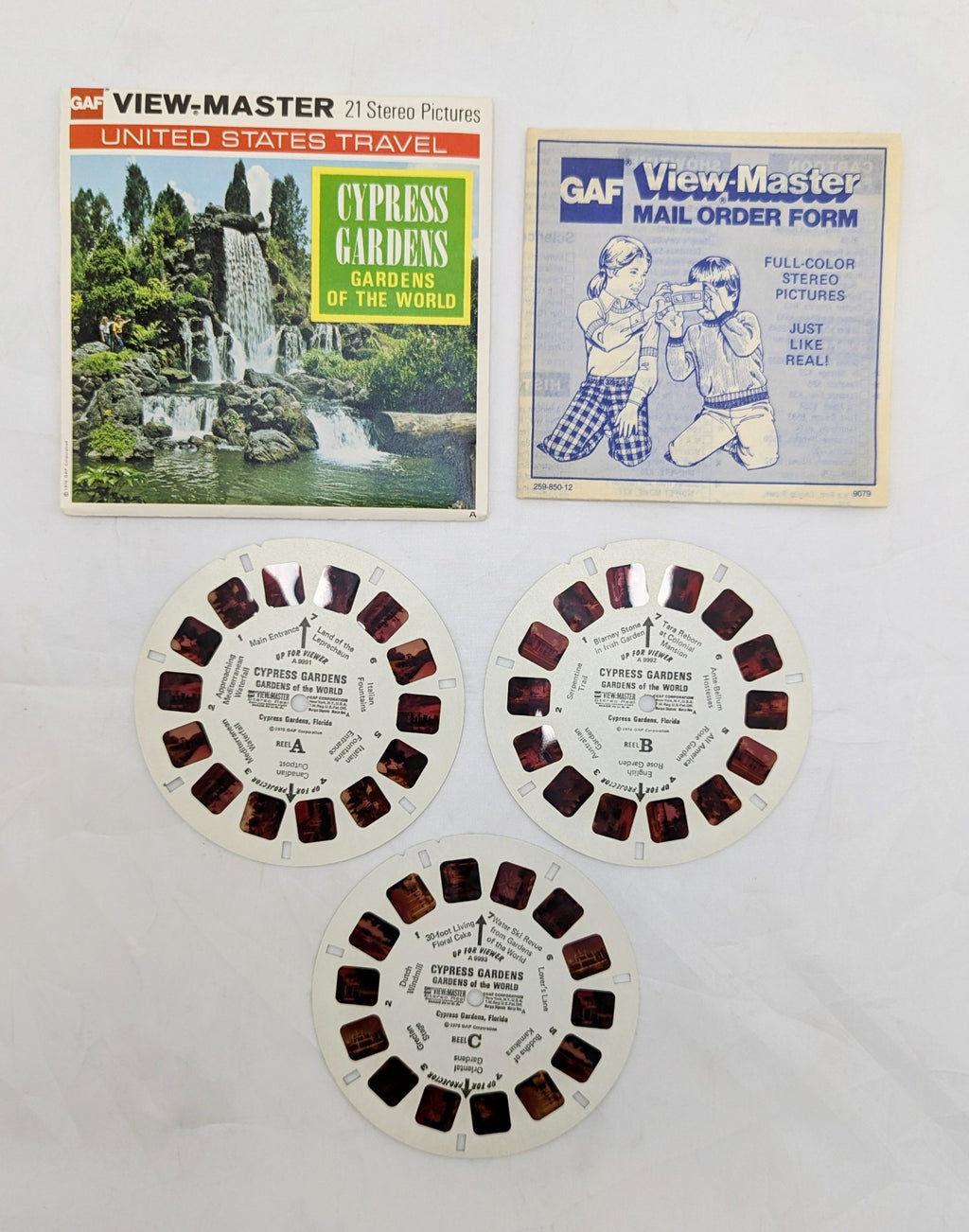 1976 GAF View-Master Cypress Gardens 21 Stereo Pictures 3 Reel Pack image 4