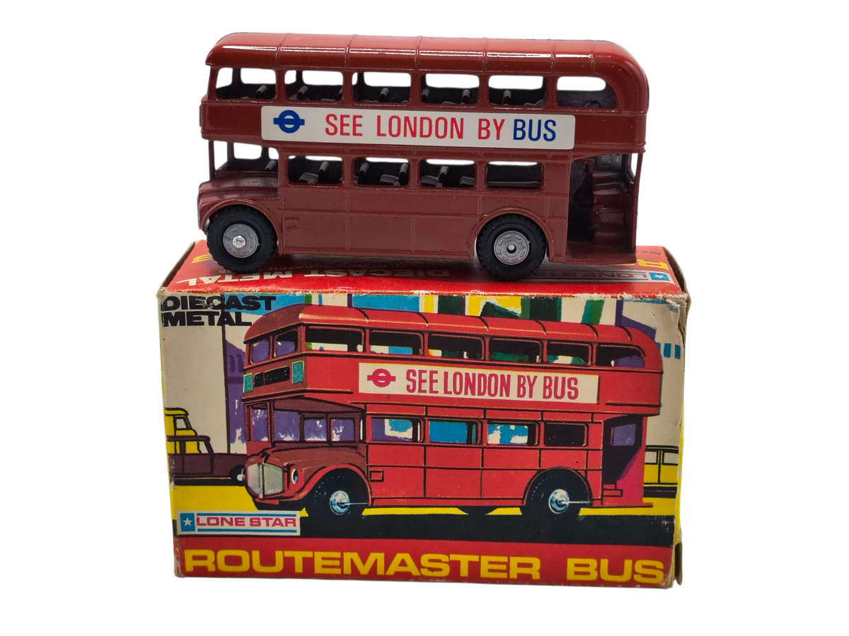 Vintage Lone Star Routemaster Diecast 4" Double Decker Bus See London
