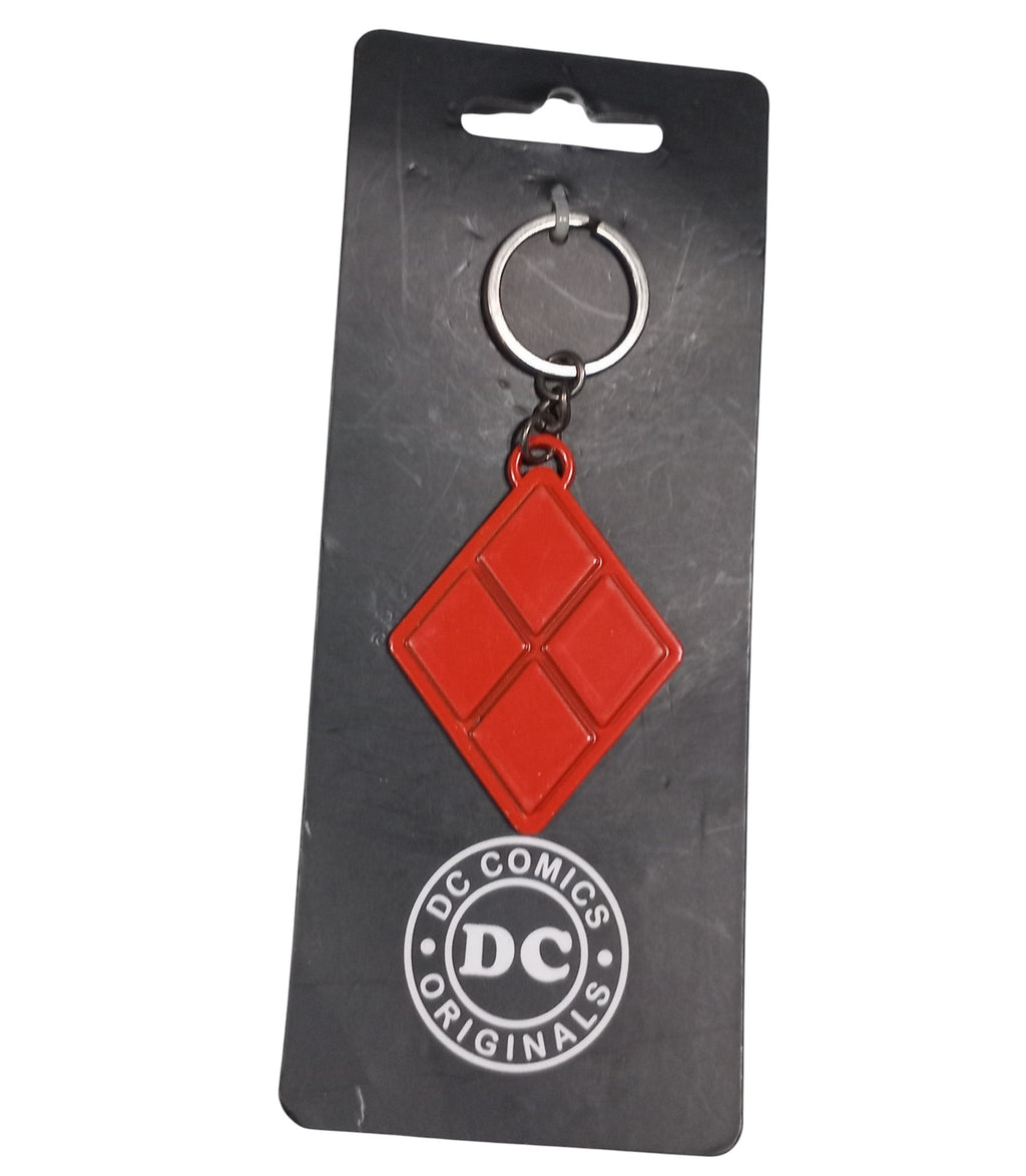 Bioworld DC Comics Originals Harley Quinn Symbol Logo Metal Keychain - DT
