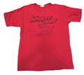2006 Mighty Mouse Ride The Lightning Our Hero Red Mens Large T-Shirt
