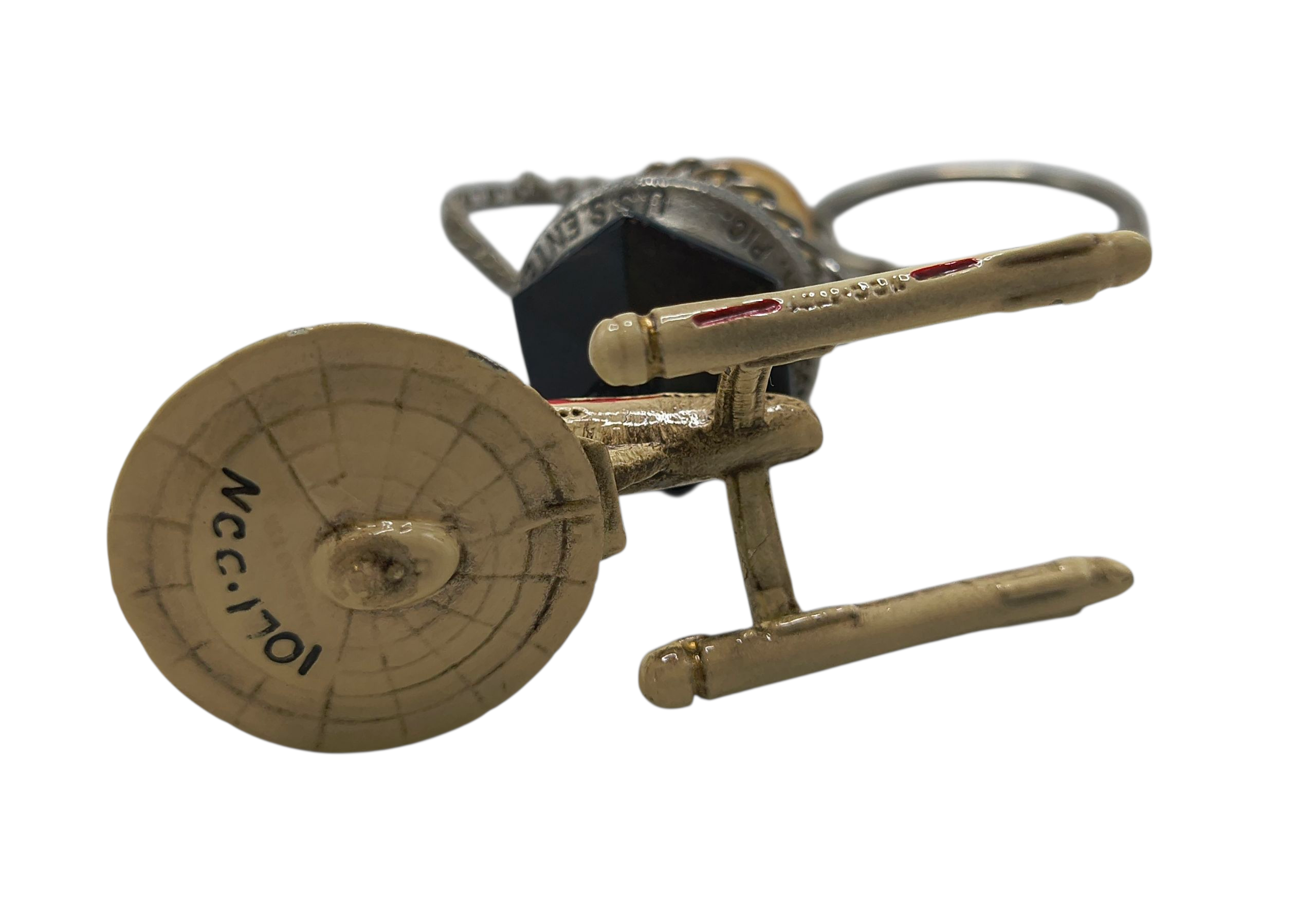 1998 Wine Things Star Trek U.S.S Enterprise NCC-1701 Pewter Wine Bottle Cork image 4
