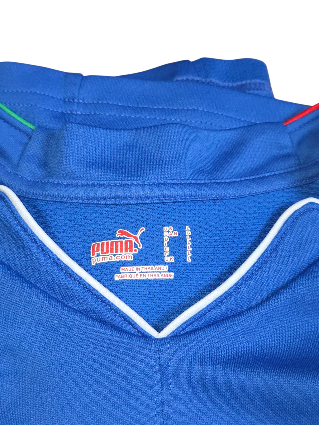 Puma Italy 2010 2011 Home Blue Football Soccer Shirt Jersey Size Large image 3