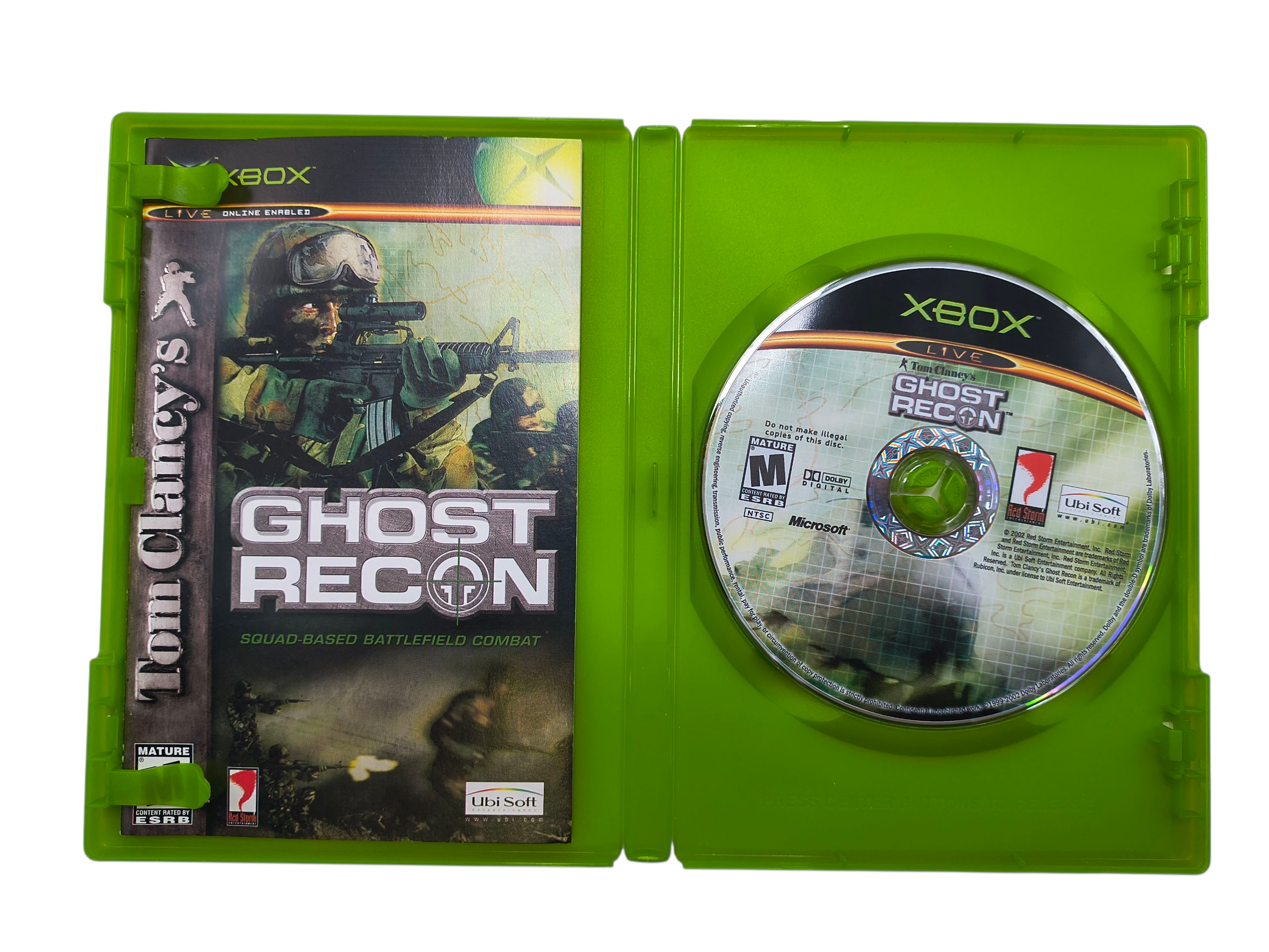 2002 Ubisoft Microsoft Xbox Tom Clancy's Ghost Recon Complete CIB image 2