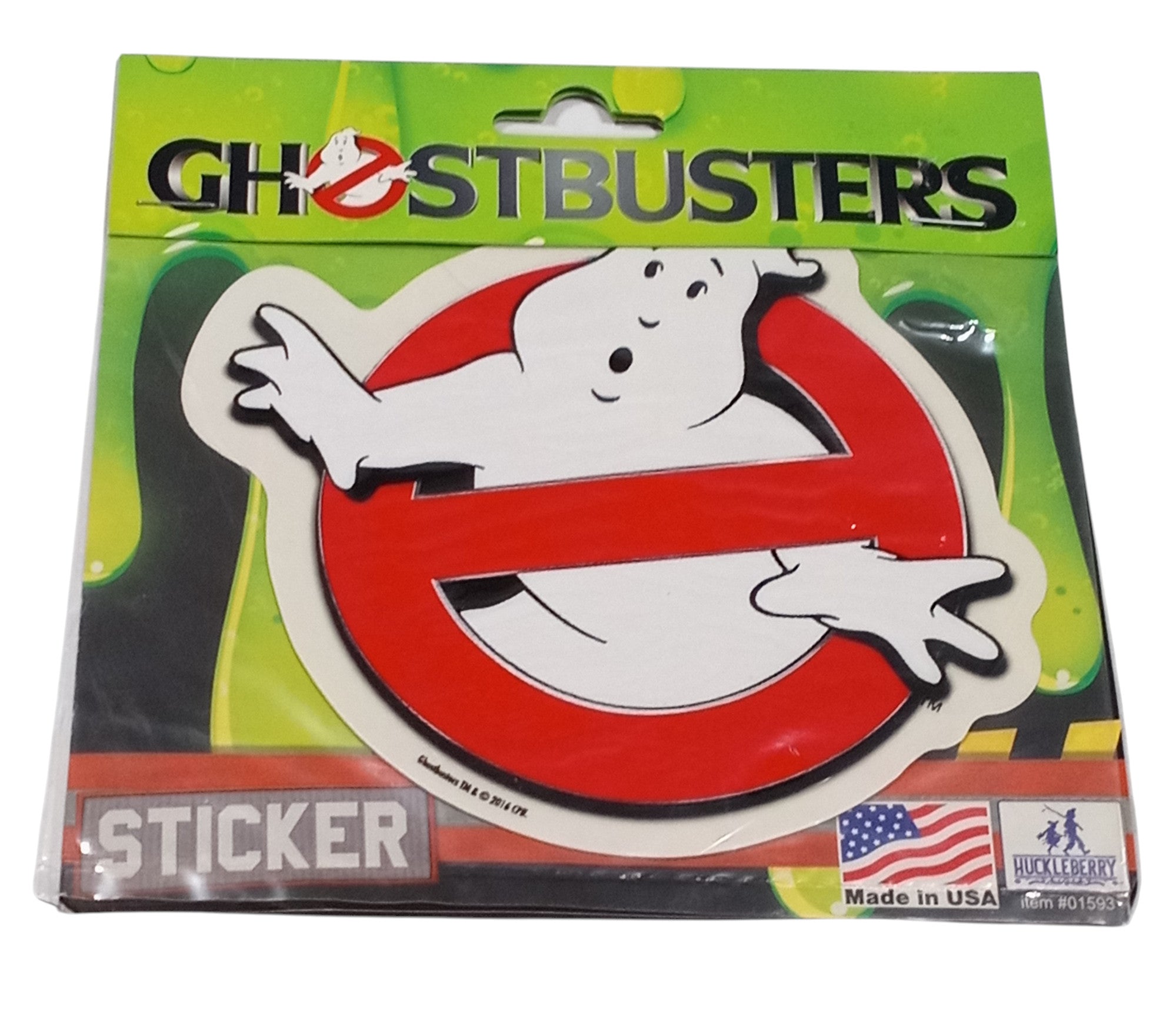 2016 Huckleberry Made In USA 6" Ghostbusters Large Logo Sticker - DT