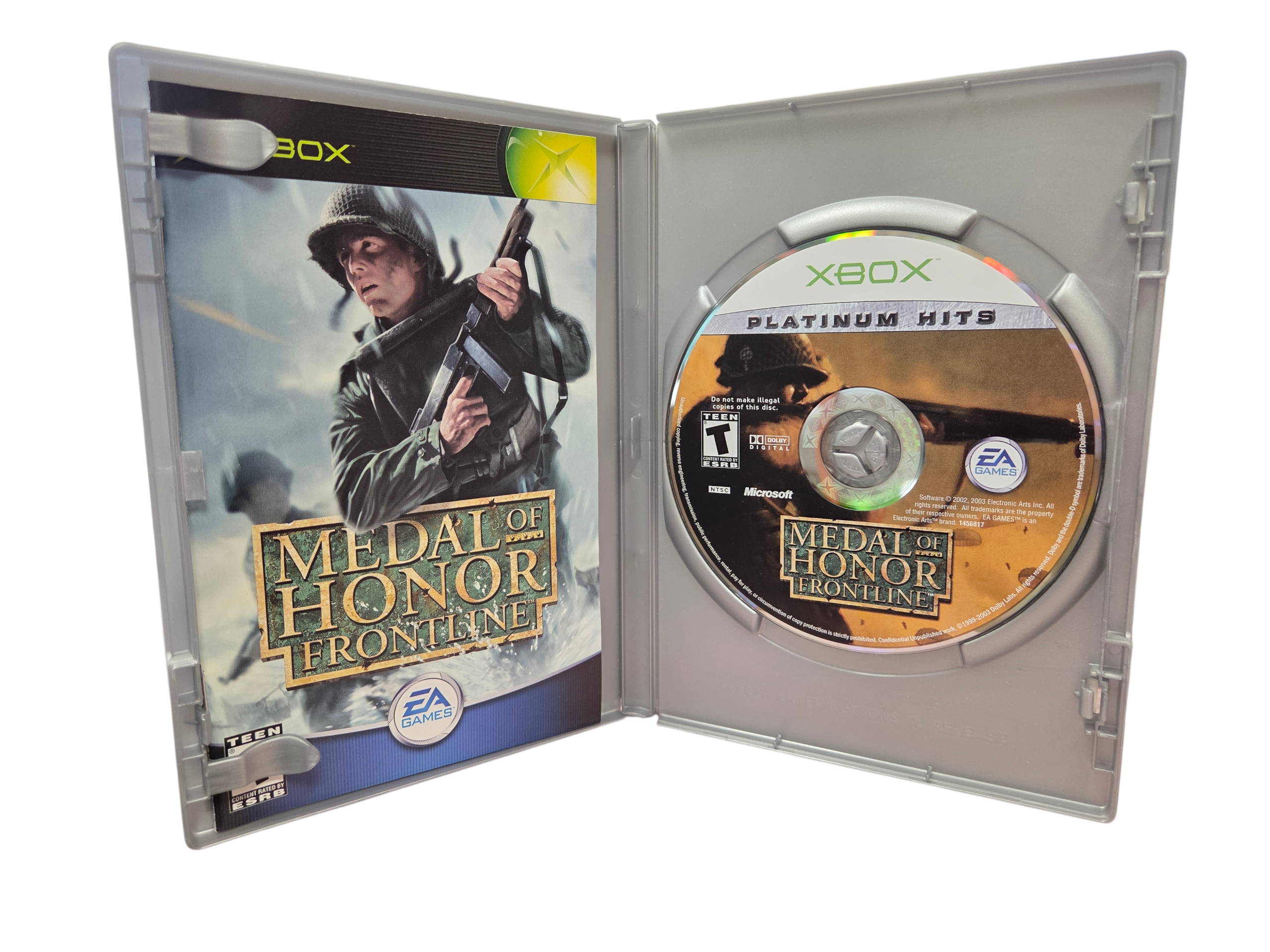 2003 EA Medal of Honor Frontline Platinum Hits Microsoft Xbox CIB image 2