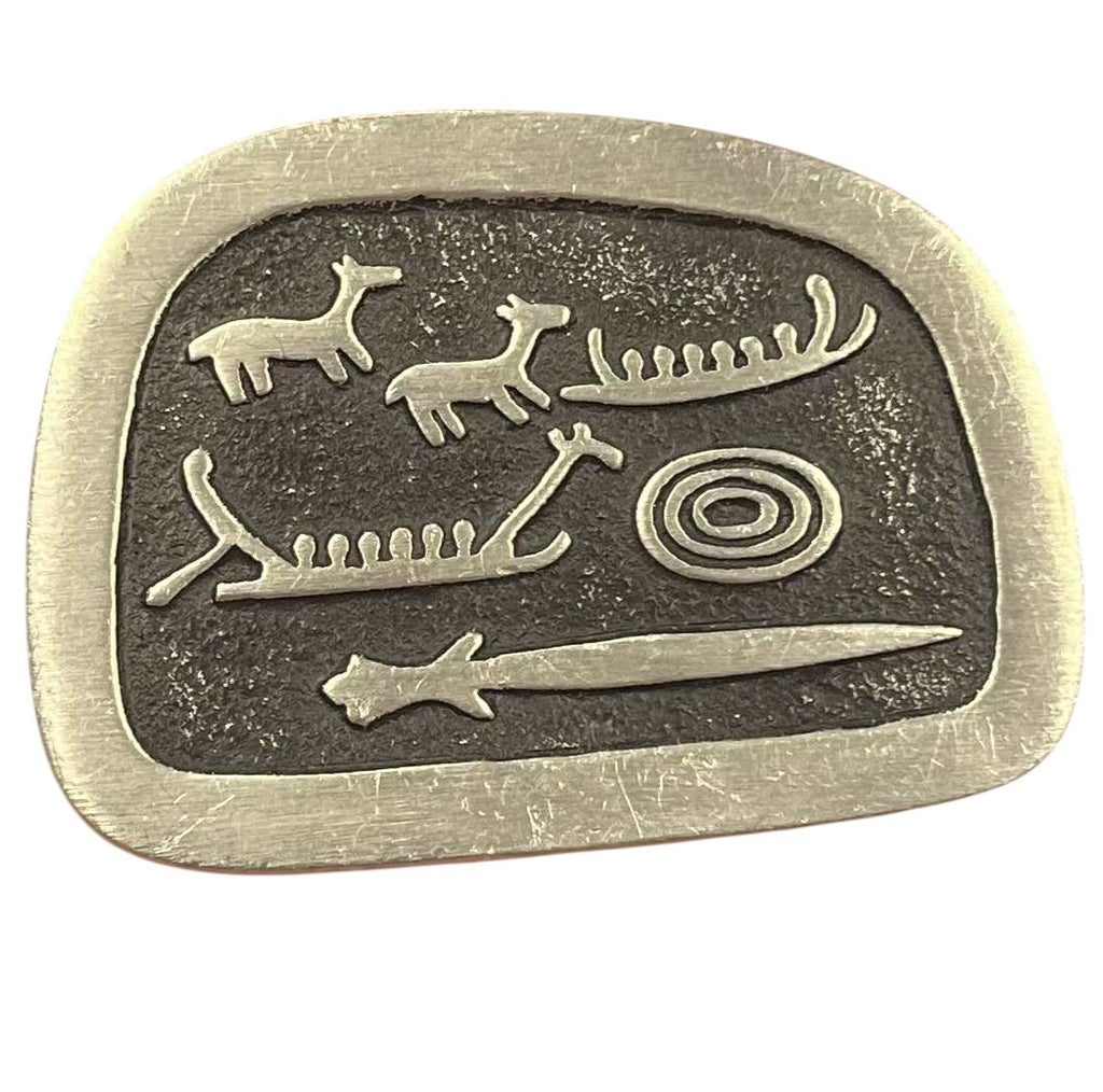 Borje Tennung BT T9 Sweden Petroglyph Fine Pewter Brooch
