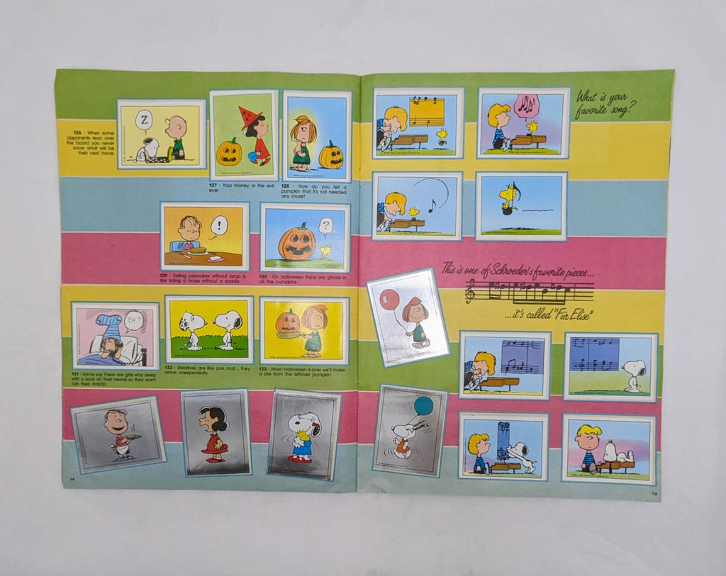 1986 Panini Peanuts I Love Snoppy Sticker Album - Complete image 10