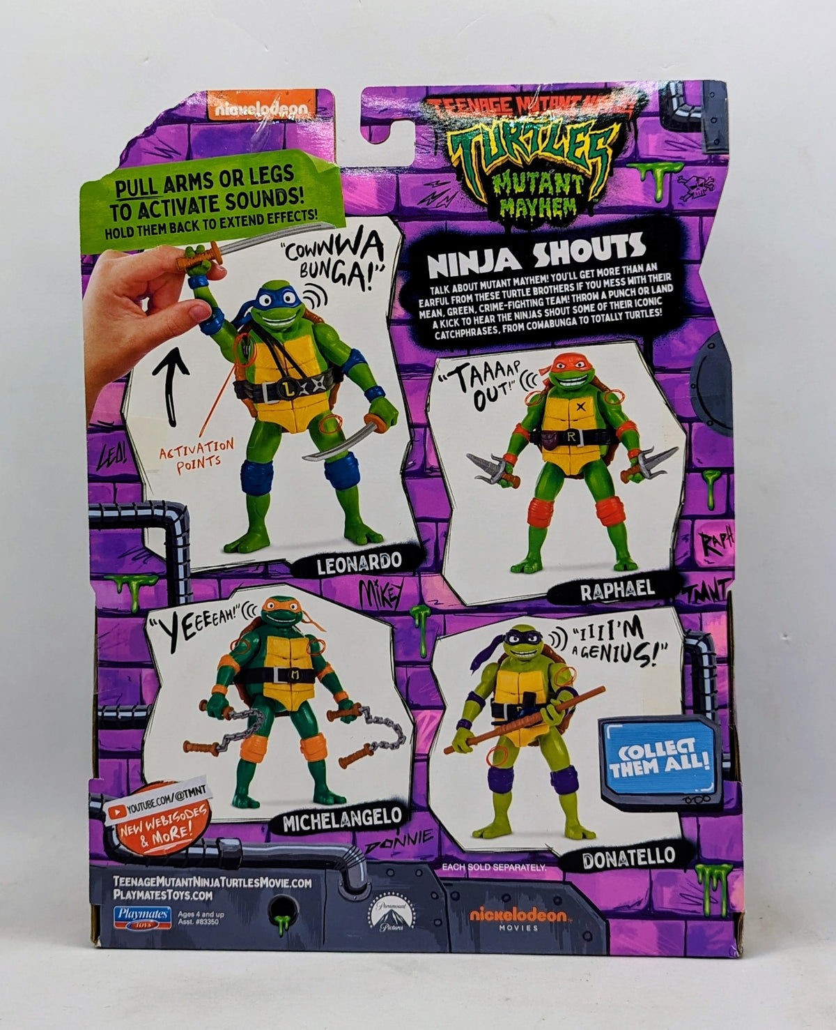 Teenage Mutant Ninja Turtles Mutant Mayhem 5.5” Michelangelo Ninja Shouts Figure image 2