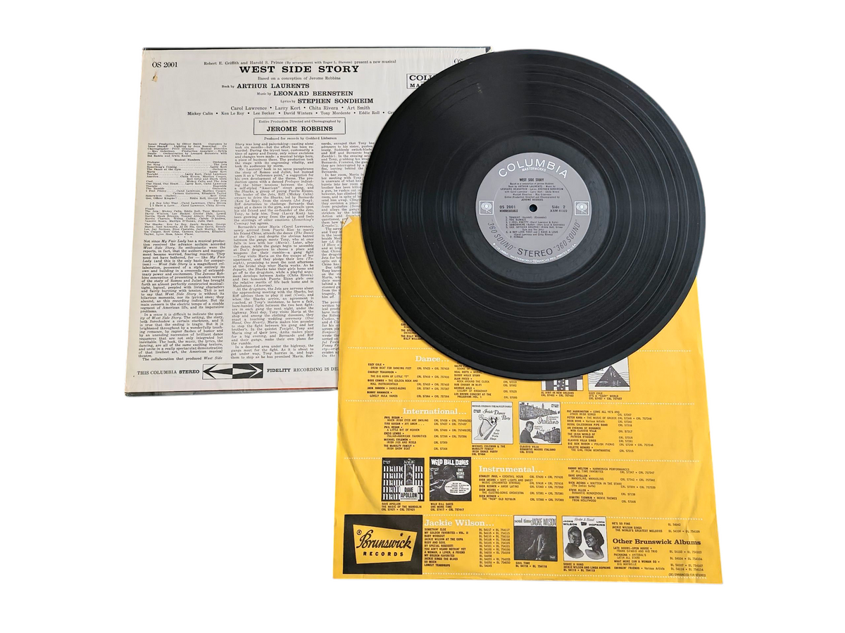Columbia WEST SIDE STORY Original Broadway Cast OS-2001 Vinyl LP Record image 2