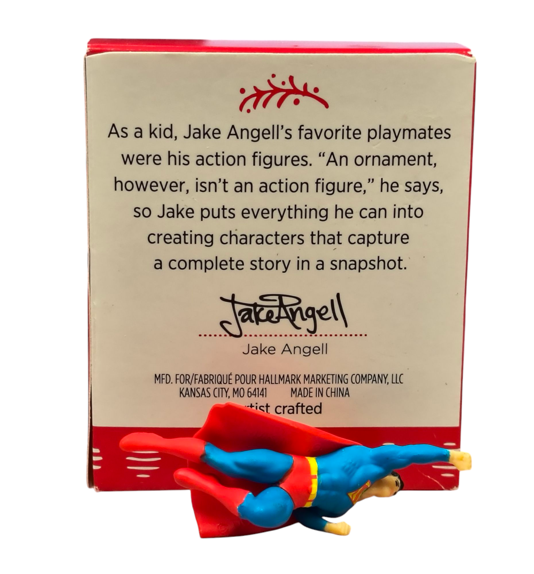 2017 Hallmark Keepsake DC Comics Superman Justice League Mini Ornament 2" Tall image 2