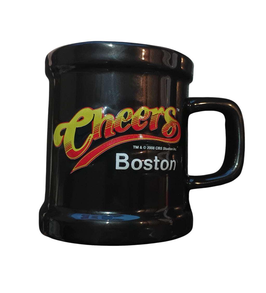 2008 CBS Studios Cheers Boston Coffee Mug Where Everyone Knows Your Name Black