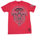 American Fighter Premium Athletic MMA Red/Black Mens Medium T-Shirt