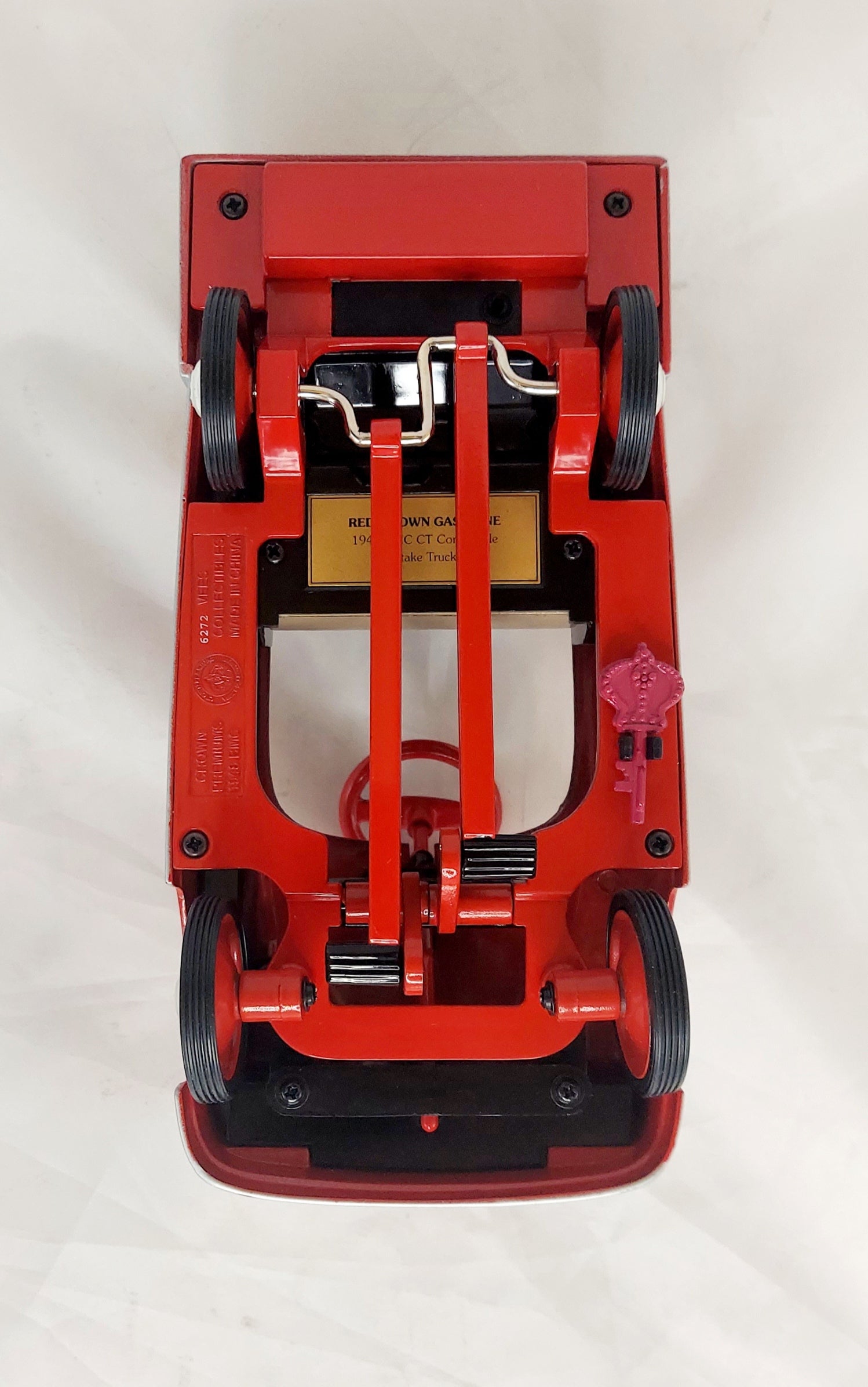 1996 Crown Premiums Red Crown Gas 1948 BMC 1:6 Pedal Stake Truck Diecast #SB04 image 3