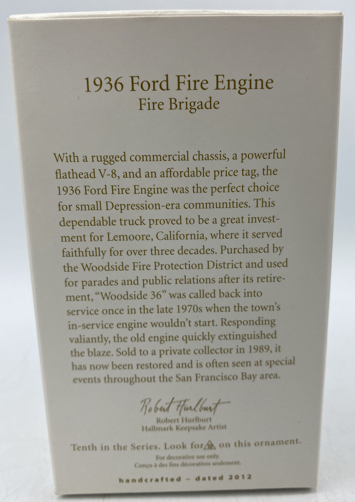 2012 Hallmark Keepsake 1936 Ford Fire Engine image 2