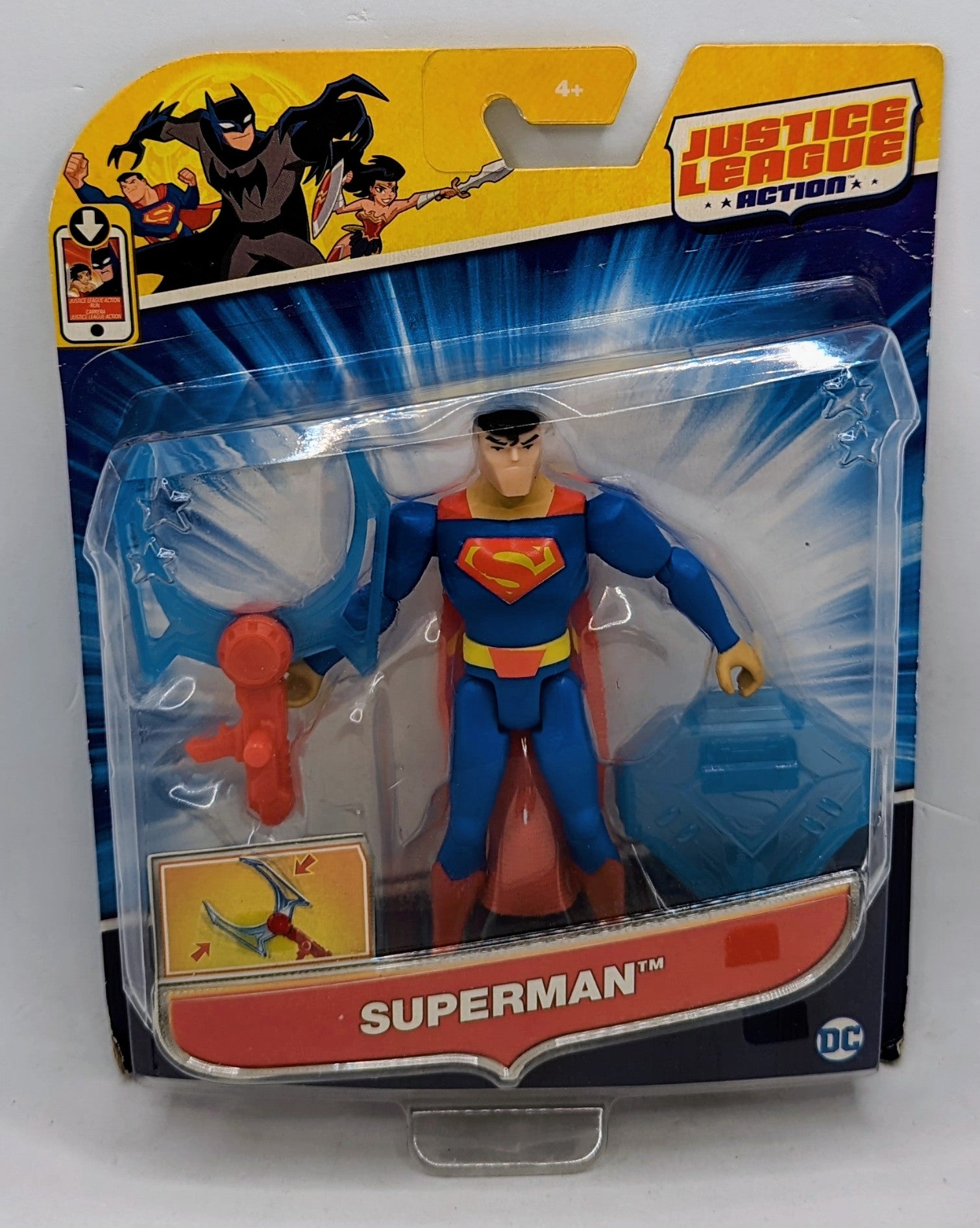 2017 DC Comics Justice League JLA Power Connects Superman 4.5" Action Figure