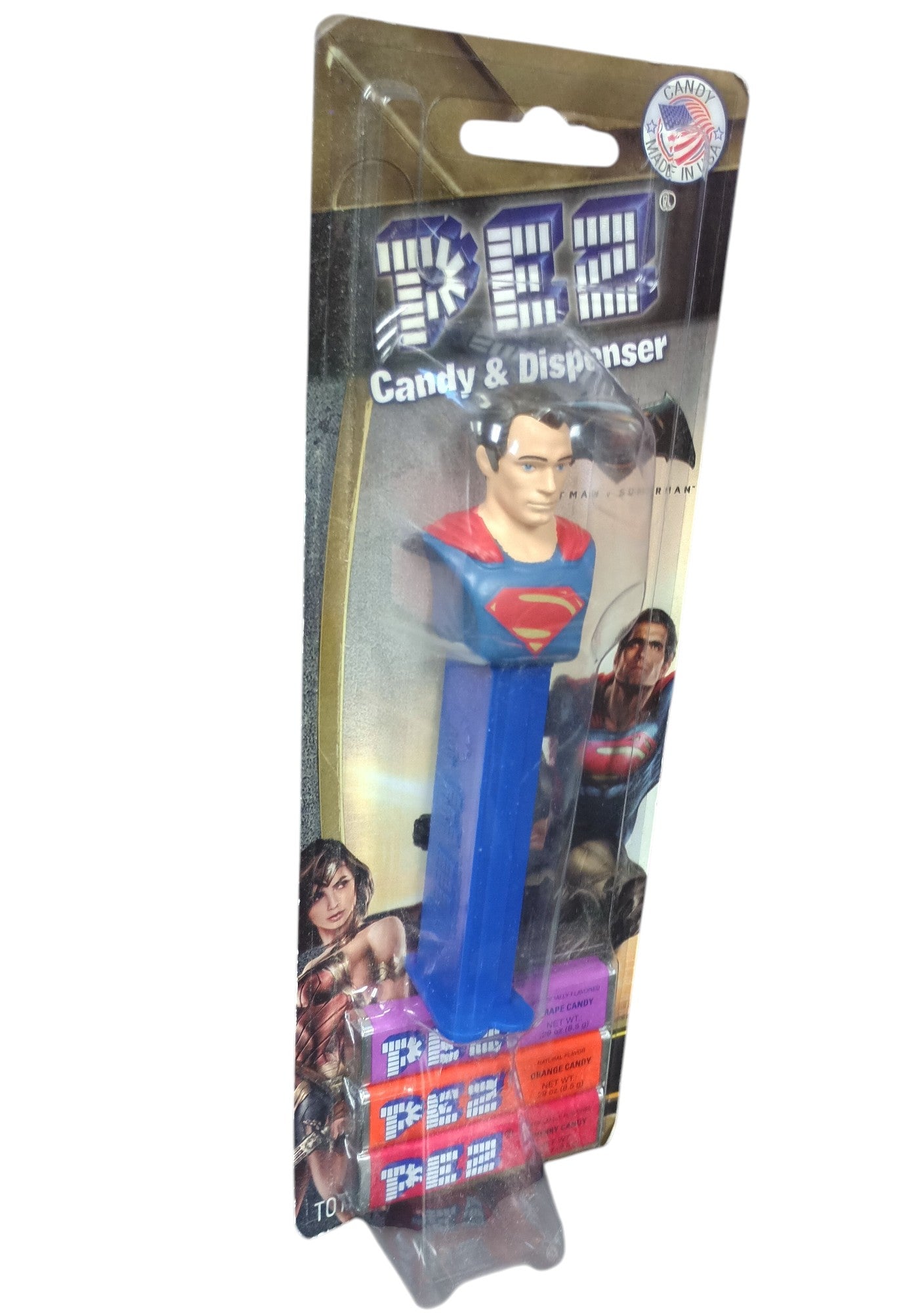 Batman v Superman Dawn Of Justice Pez Candy & Dispenser Superman Bust image 3