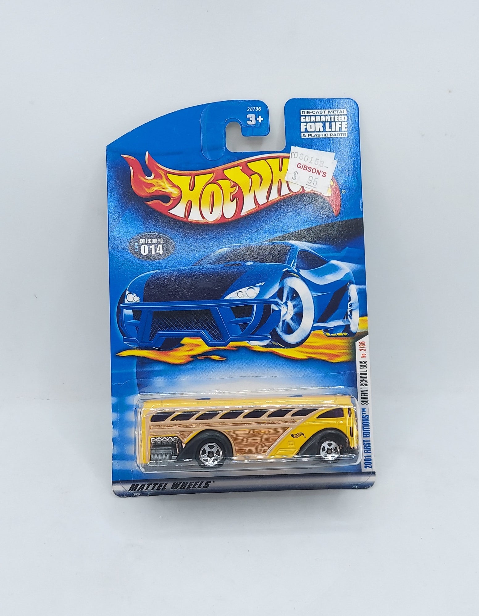2000 Hot Wheels 2001 First Editions Surfin' School Bus 2/36