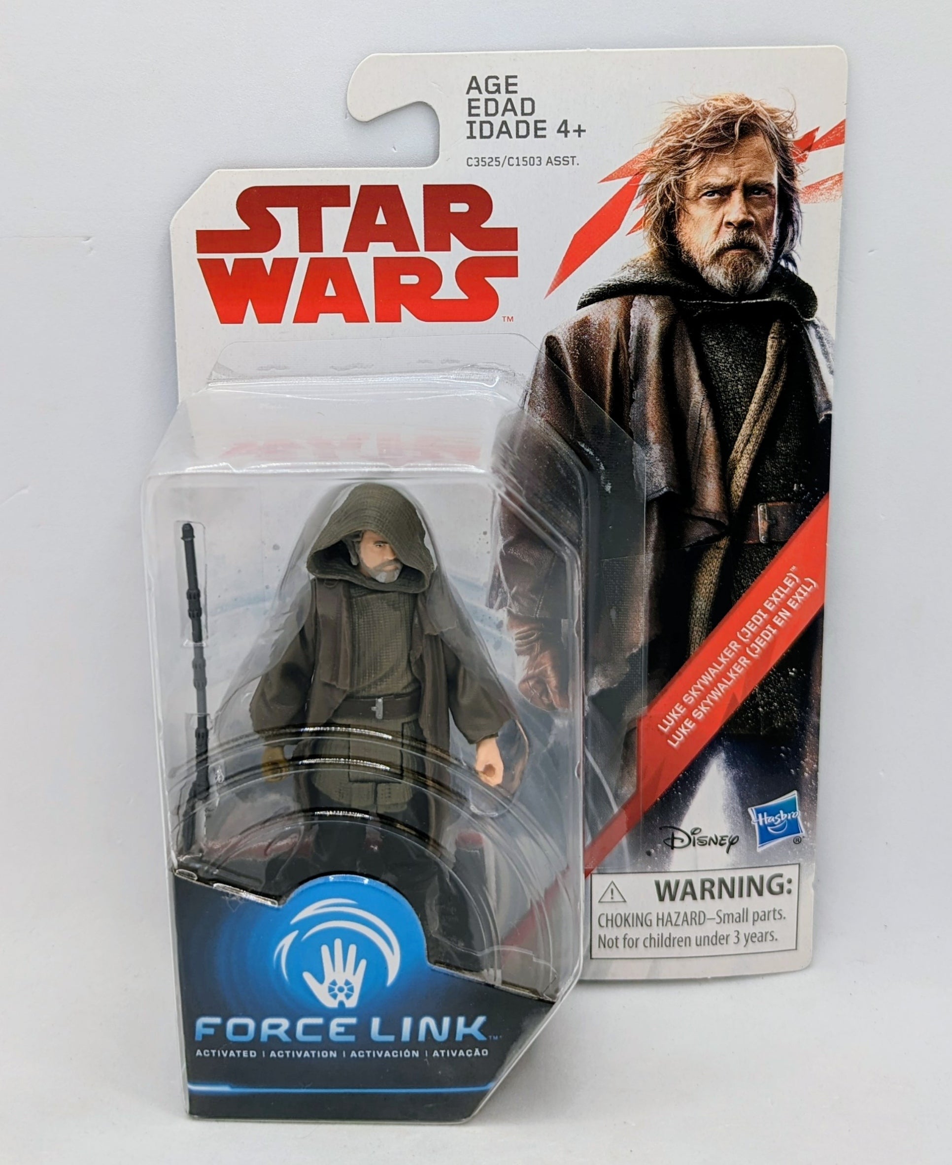 Star Wars Force Link Luke Skywalker (Jedi Exile) 3.75 Figure The Last Jedi