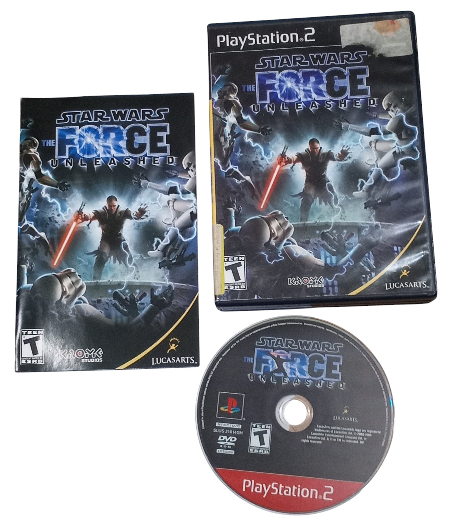 2008 Lucasarts Star Wars Force Unleashed PS2 Sony PlayStation 2