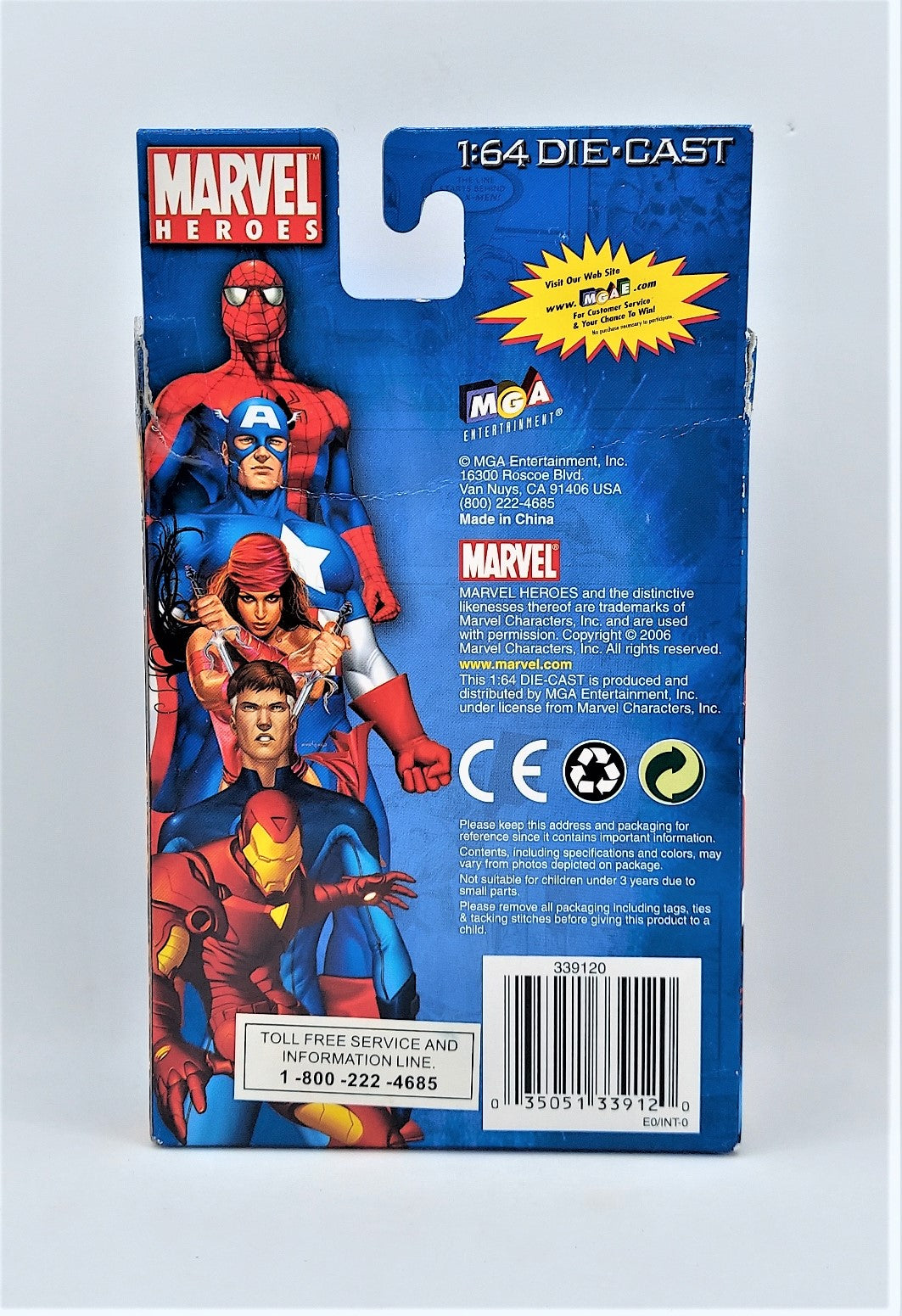 2006 Marvel Heroes The Thing, Spider-Man & Iron Man Die-Cast Cars image 2