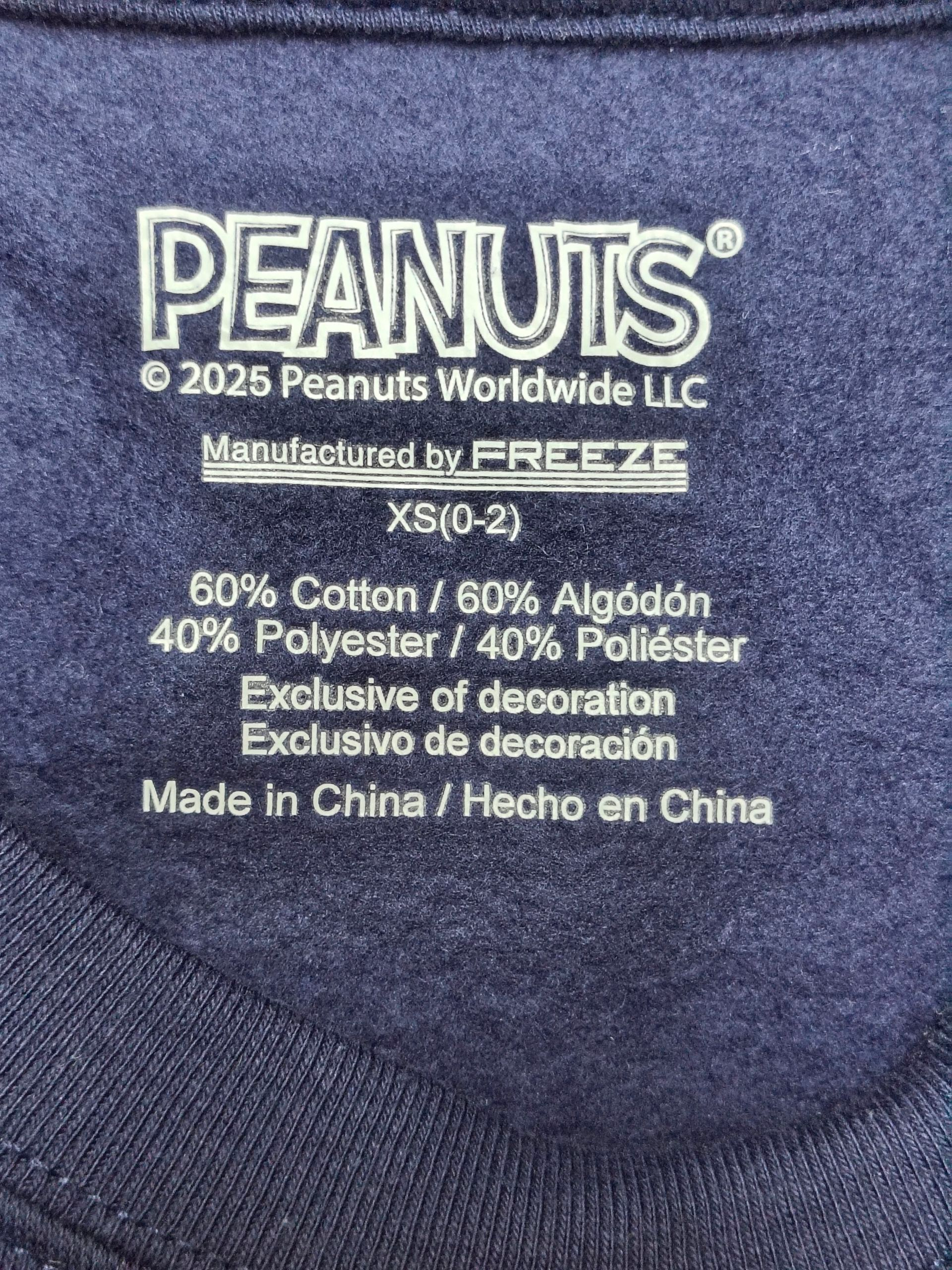 Freeze Peanuts Gang Snoopy Embroidered Blue Pullover Sweatshirt Size XS(0-2) image 3
