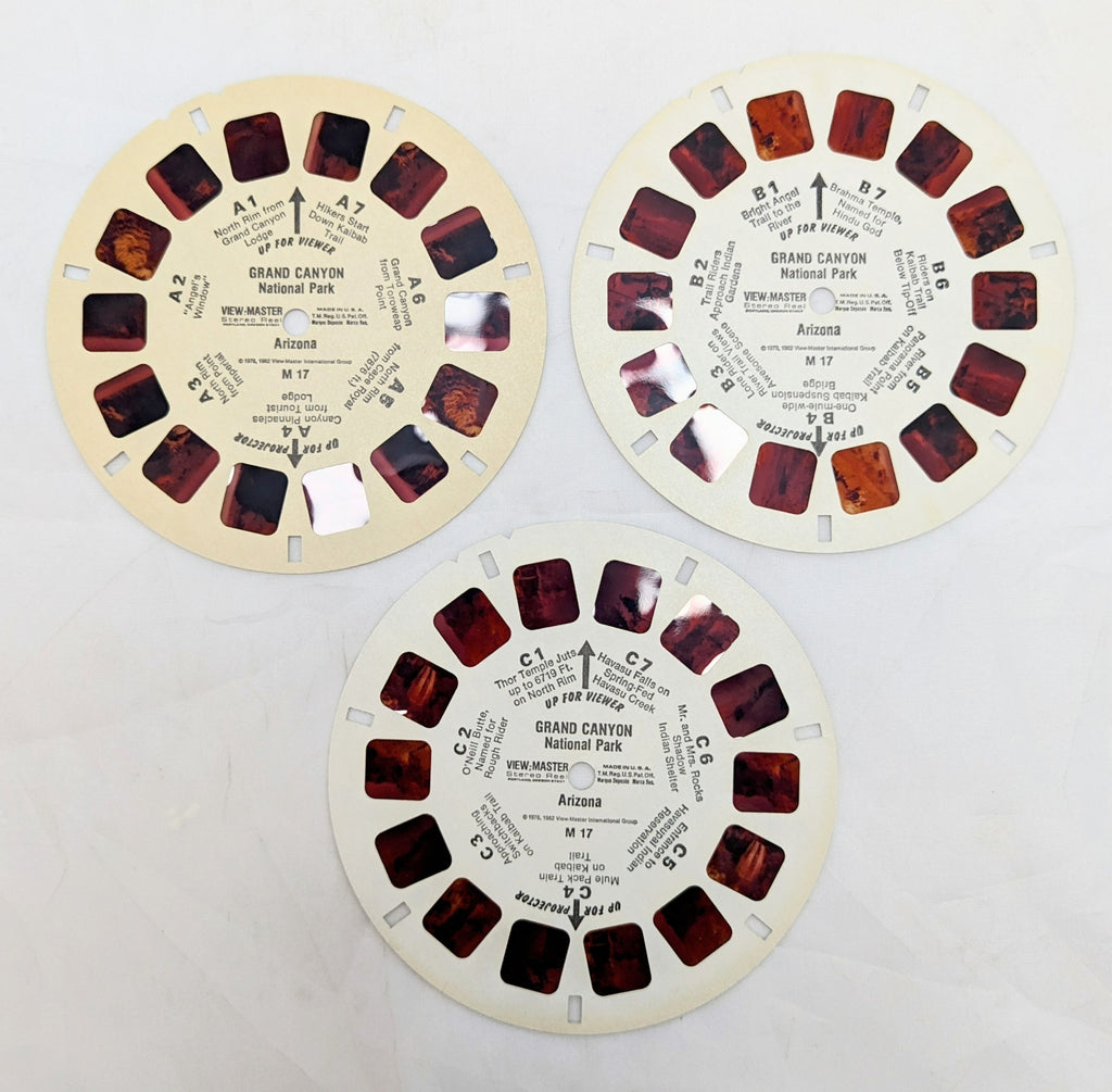 1982 View-Master Exploring The Grand Canyon Packet No. 2 - 3 Reel Pack image 2