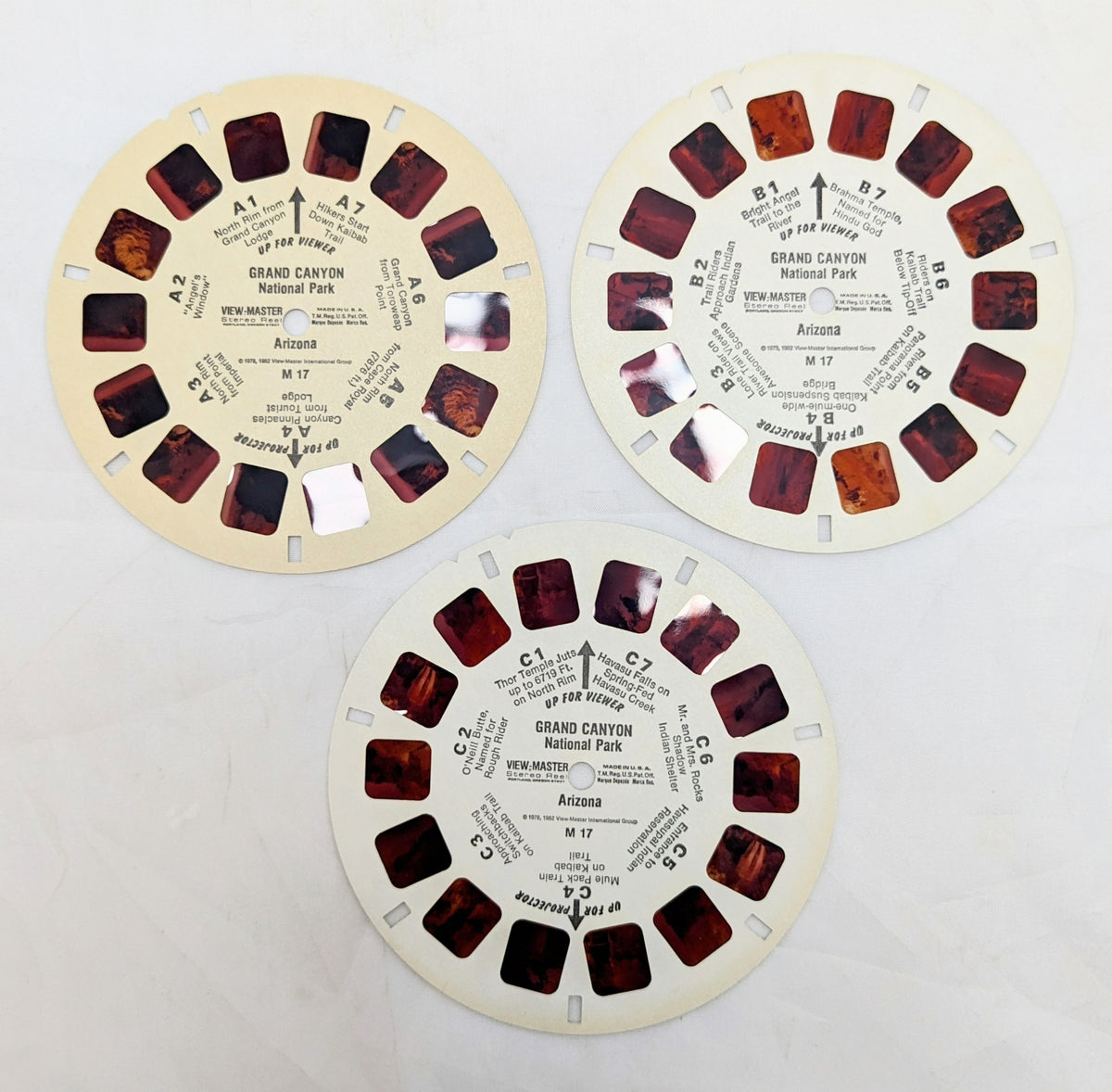 1982 View-Master Exploring The Grand Canyon Packet No. 2 - 3 Reel Pack image 2