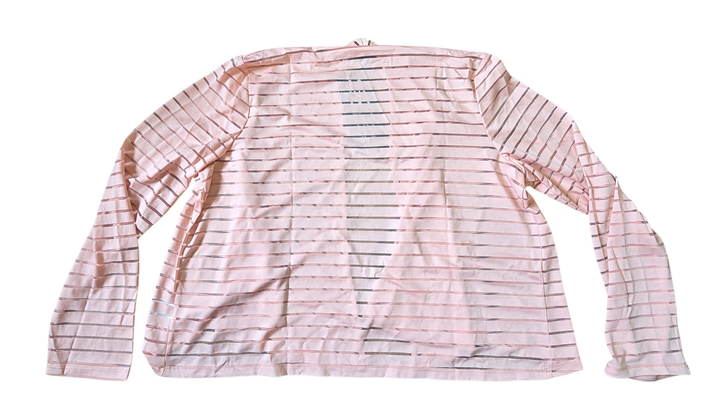 Marla Wynne Open Front Sheer Coral Cardigan Sweater Top Size Large image 2