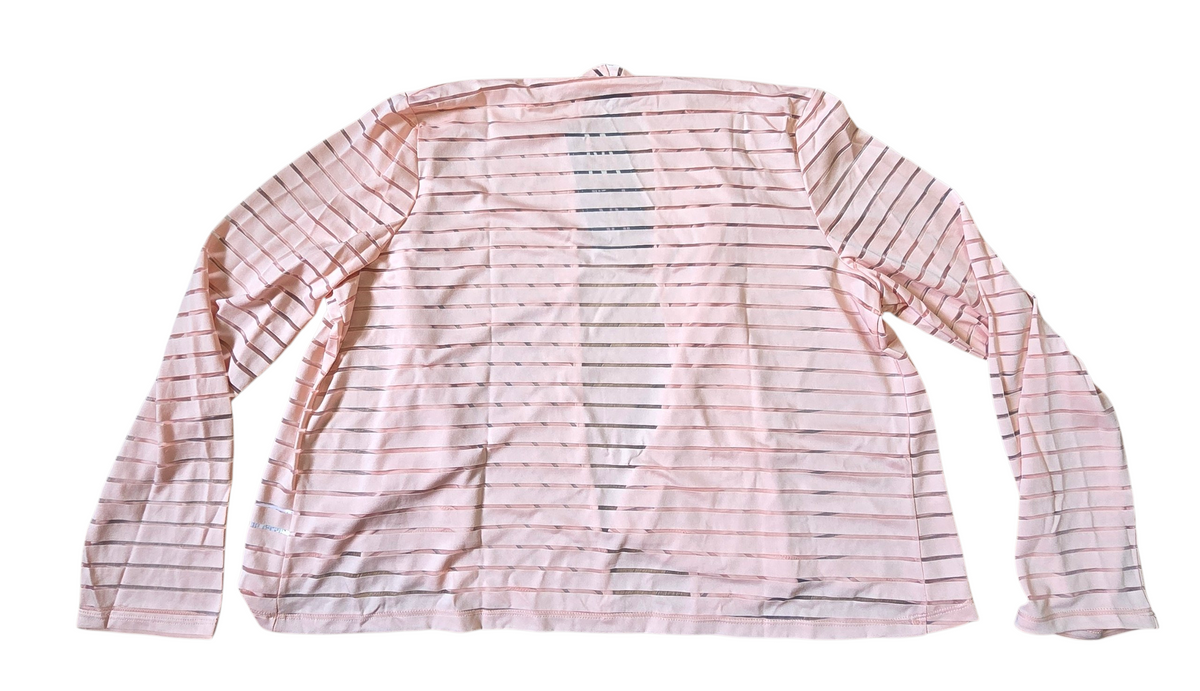 Marla Wynne Open Front Sheer Coral Cardigan Sweater Top Size Large image 2