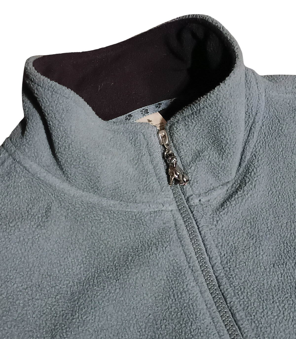 Vintage Danbury Mint Boston Terriers Embroidered Zip Up Fleece Jacket Size Large image 6