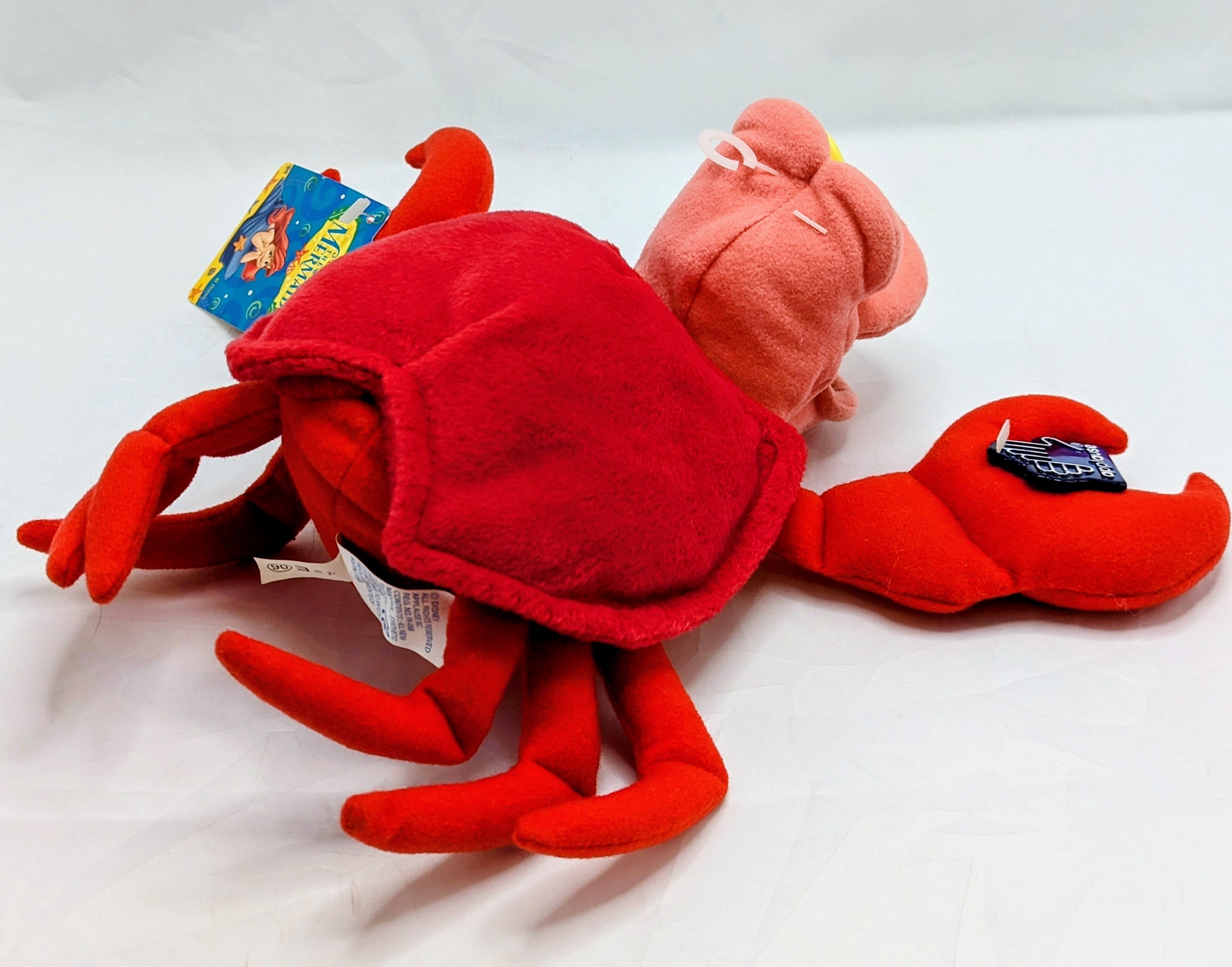 Vintage Disney Applause The Little Mermaid Sebastian The Crab 10 Inch Plush Stuf image 4